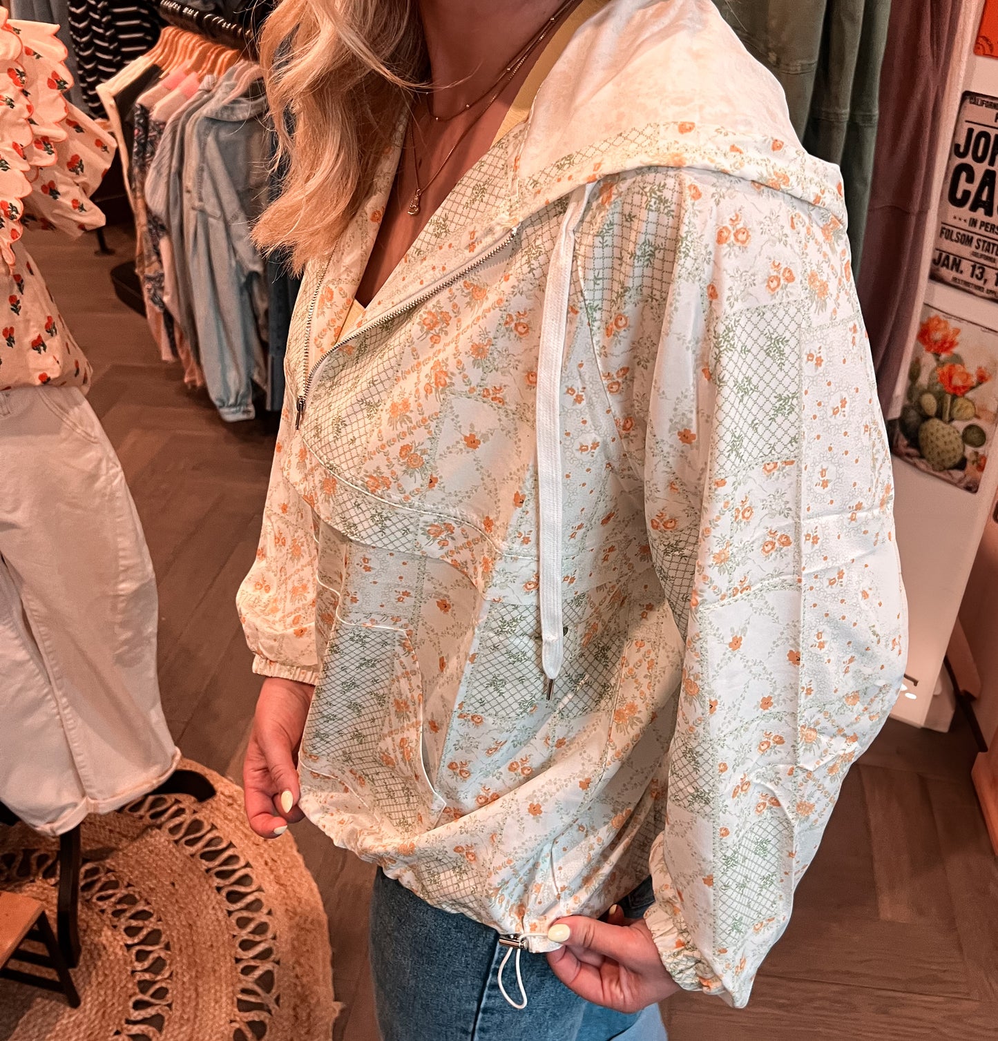 Floral Windbreaker