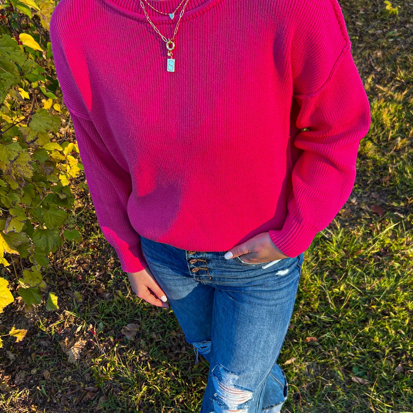 Tracey Pink Sweater