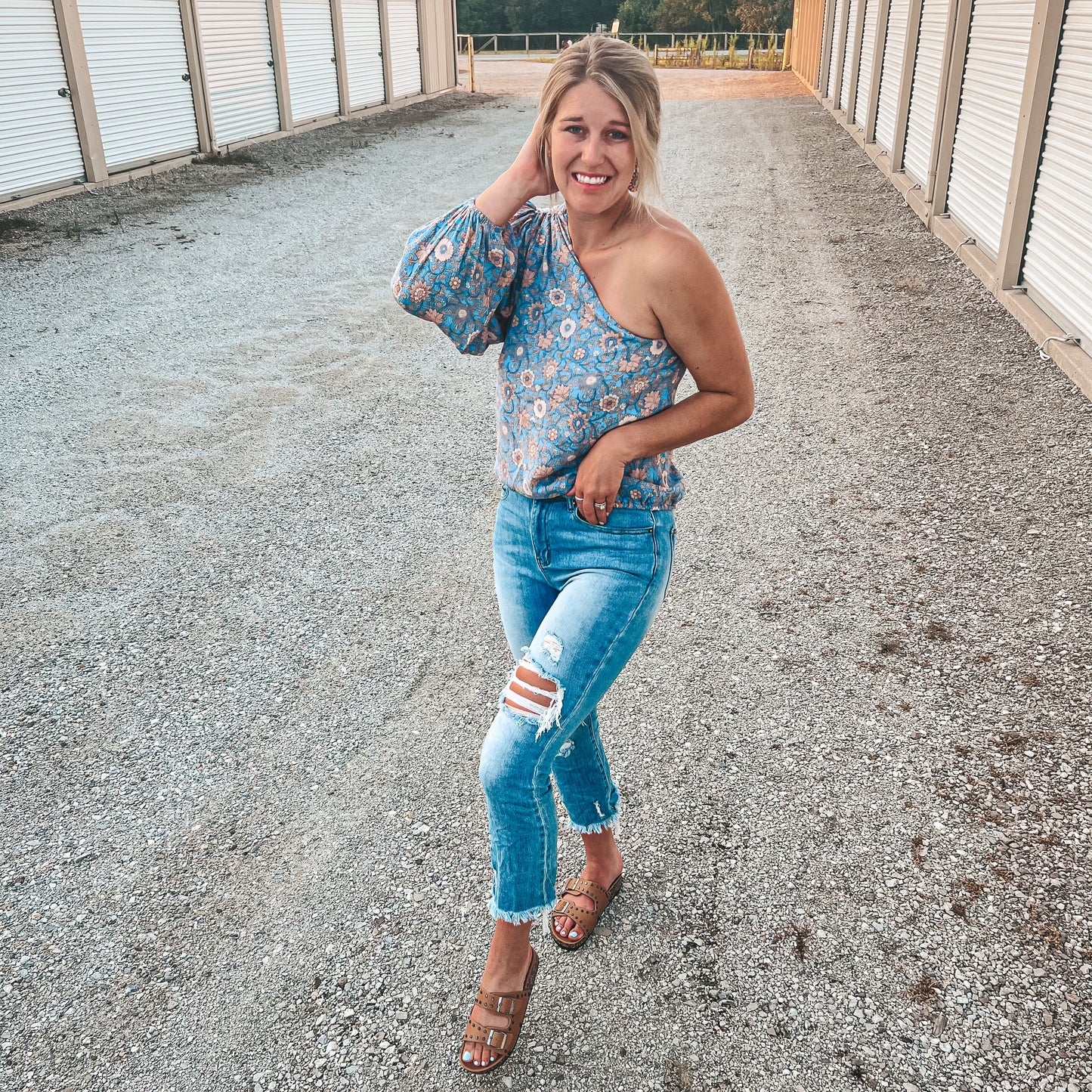 Blue Daisy Top