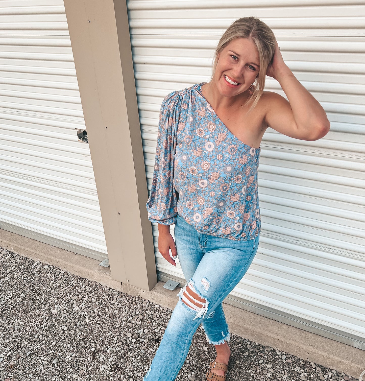Blue Daisy Top