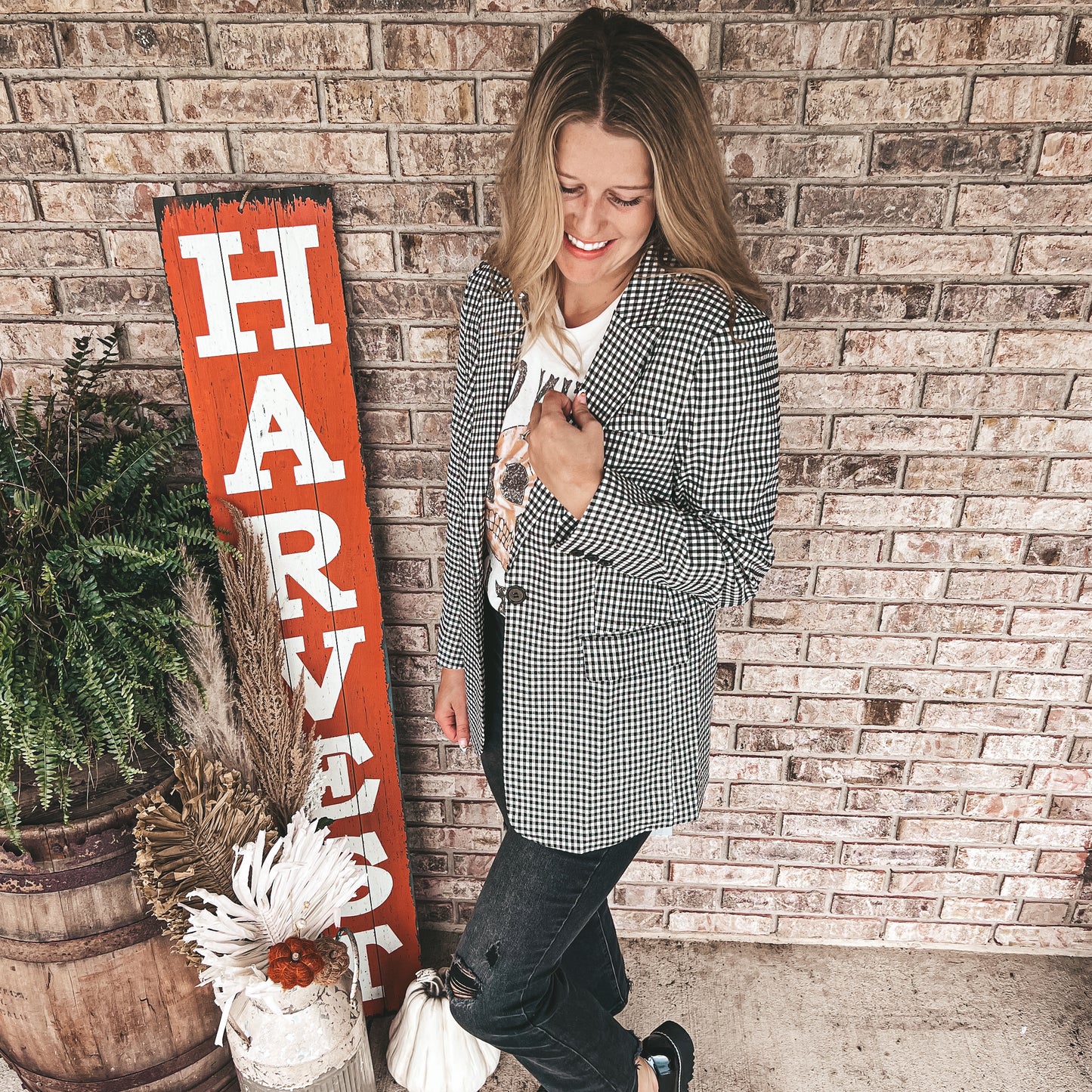 Boss Girl Plaid Blazer