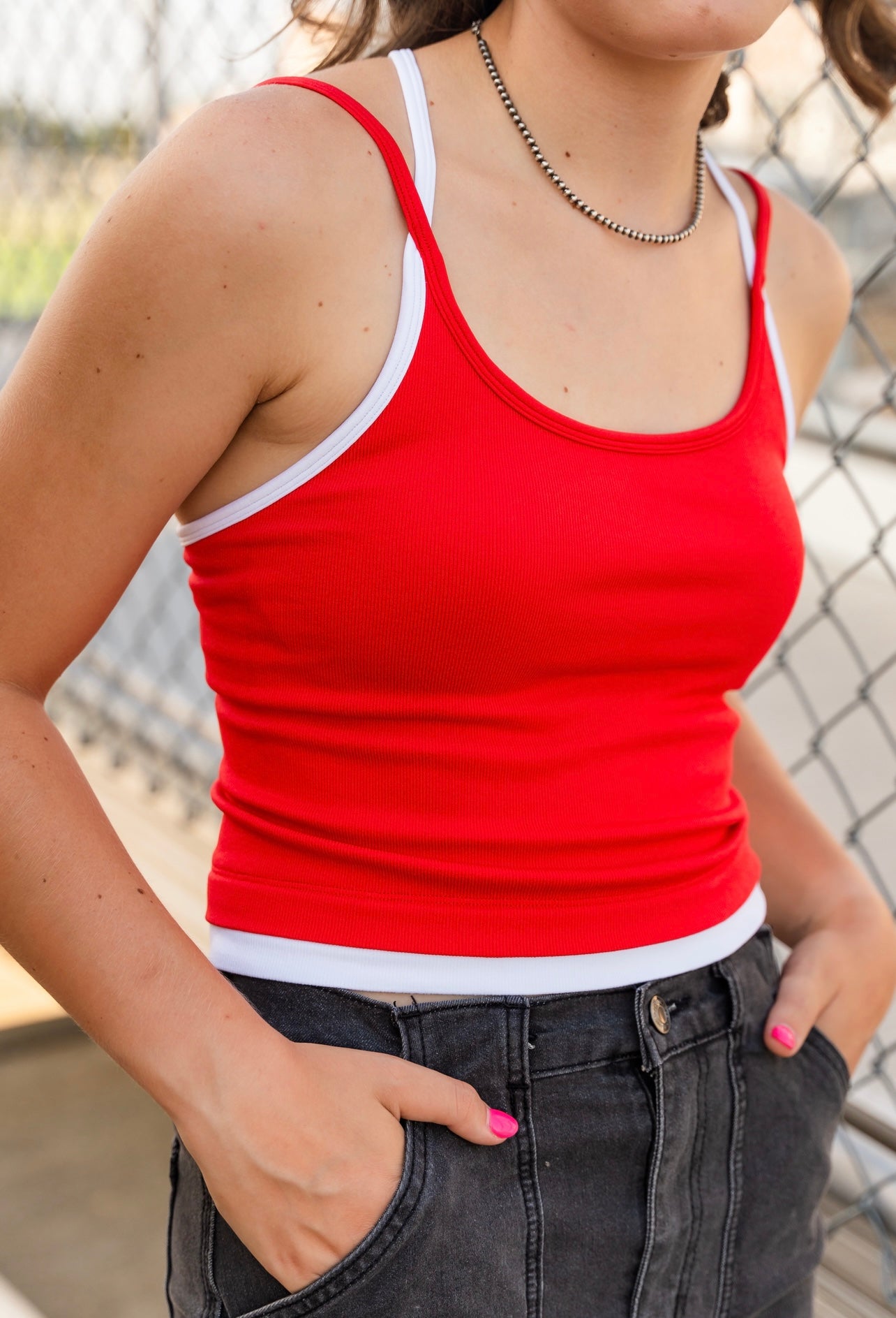 The Halter Layer Tank Tops