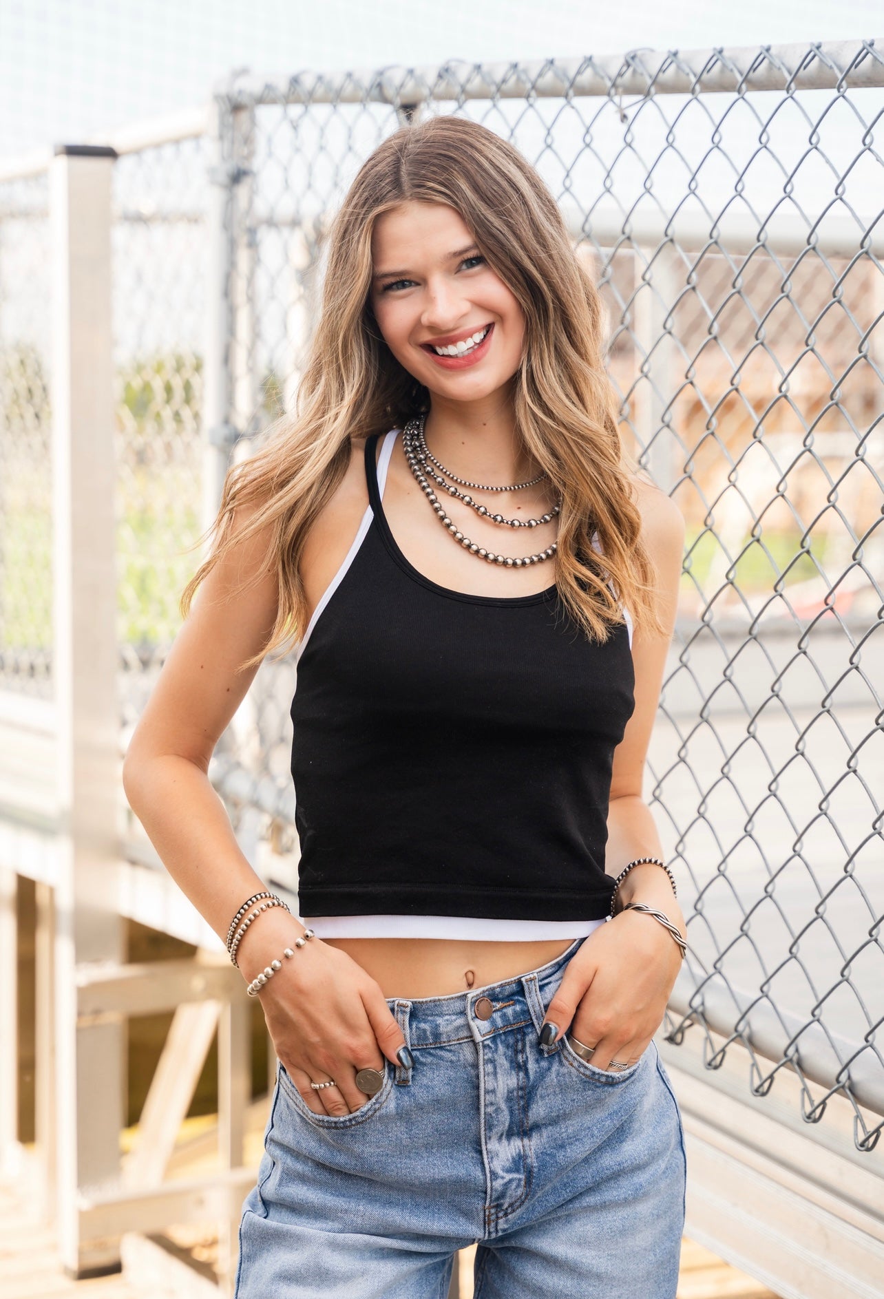 The Halter Layer Tank Tops