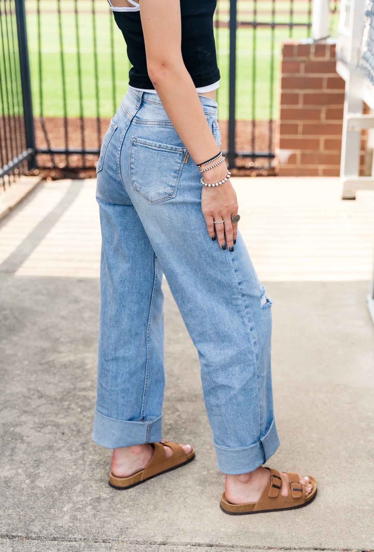 High Cuff Lightwash Jeans