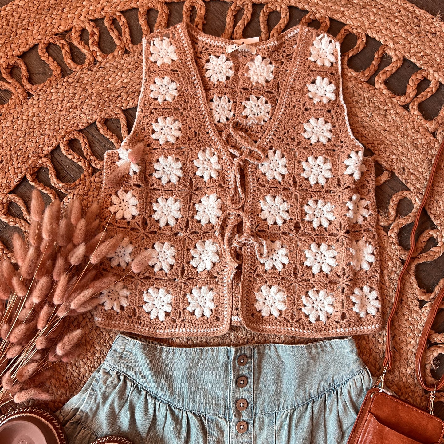 Crochet Knit Vest