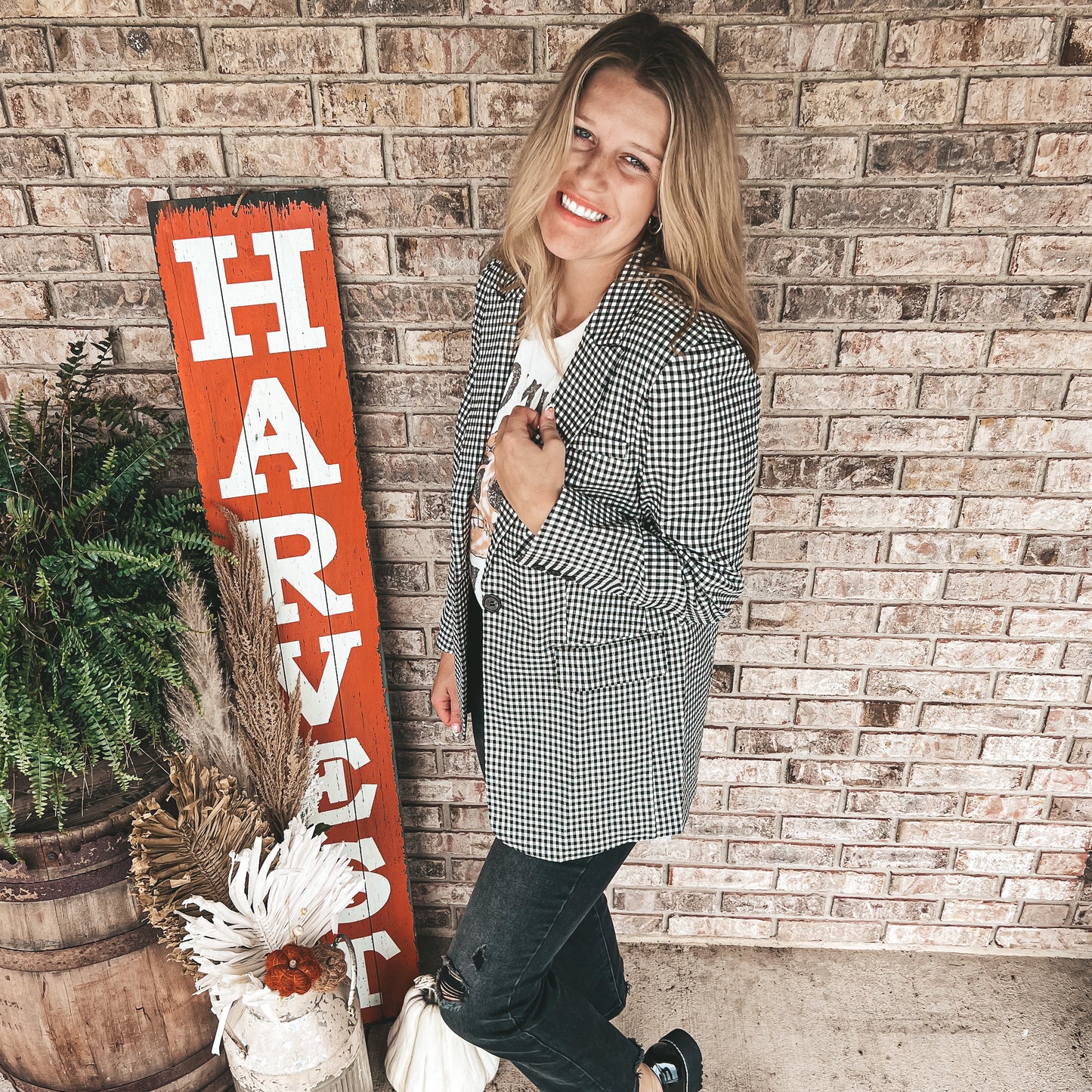 Boss Girl Plaid Blazer