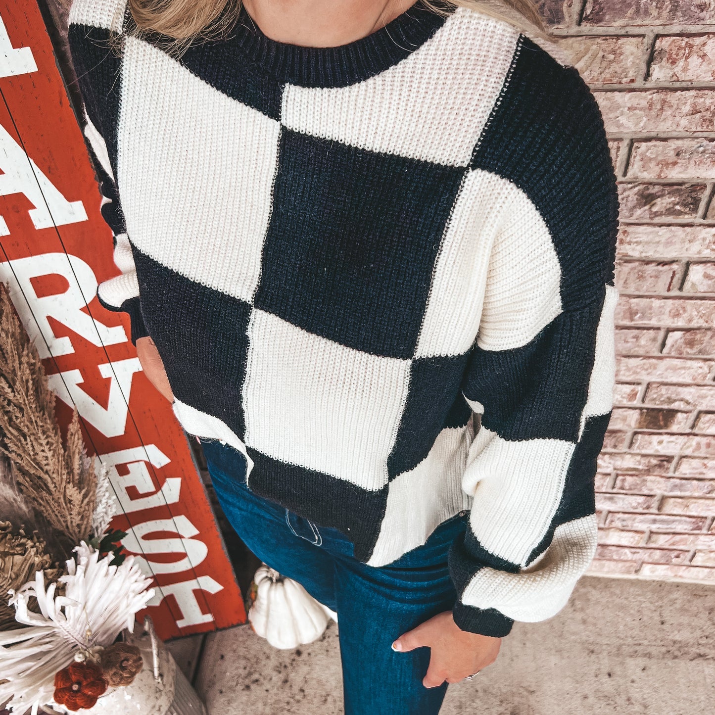The BB Checker Board Sweater