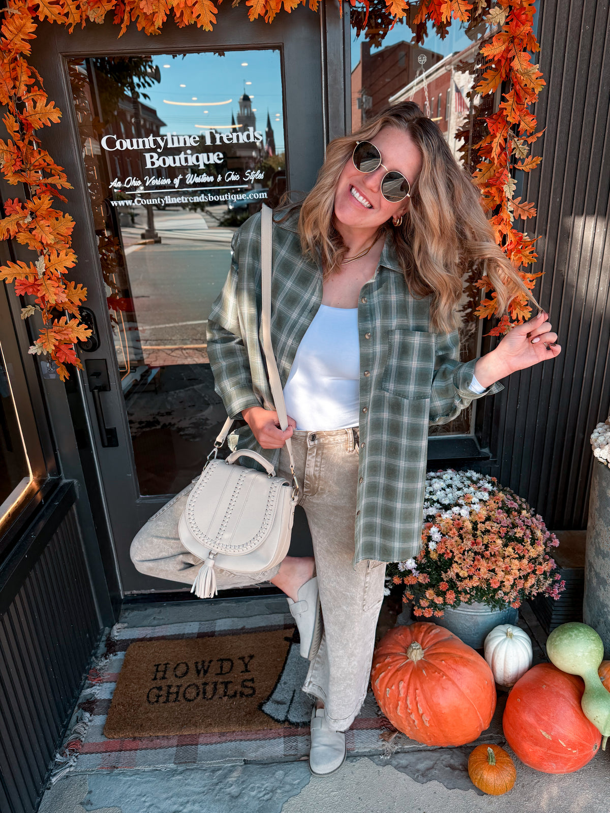 Sage Button Down