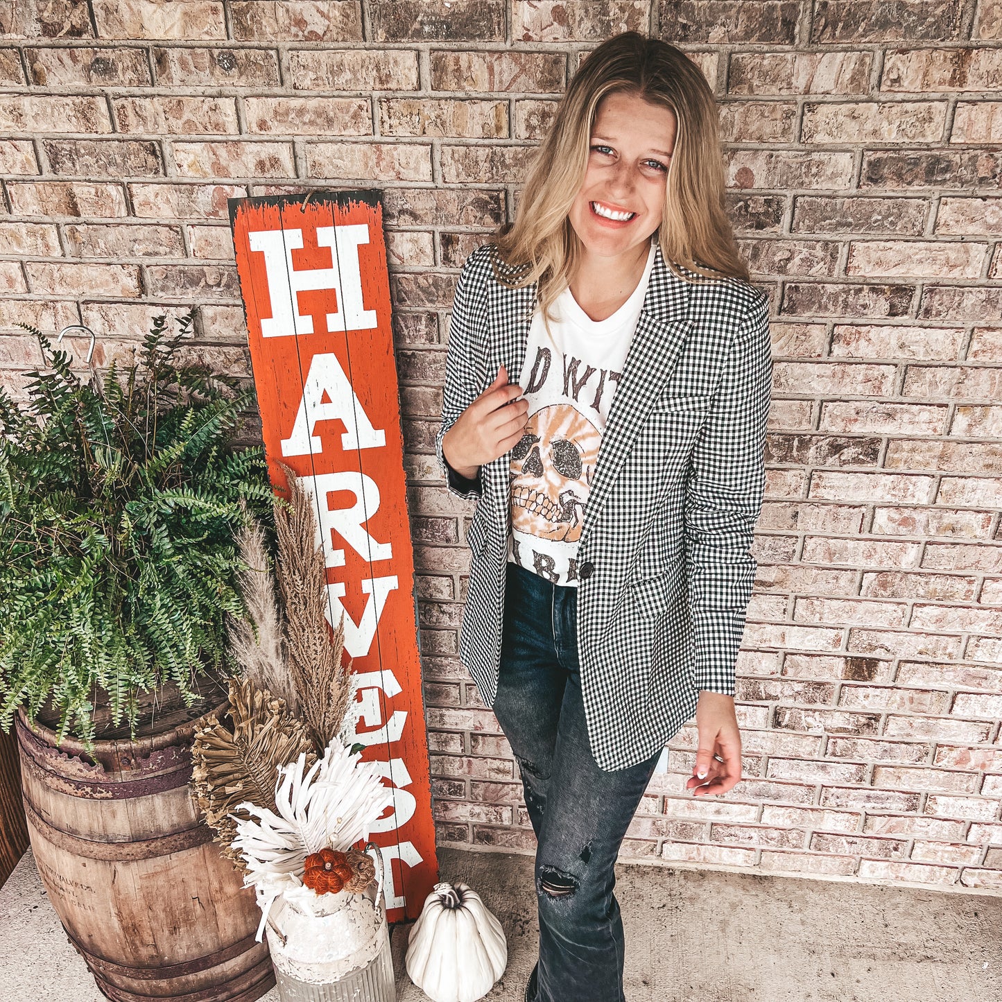 Boss Girl Plaid Blazer