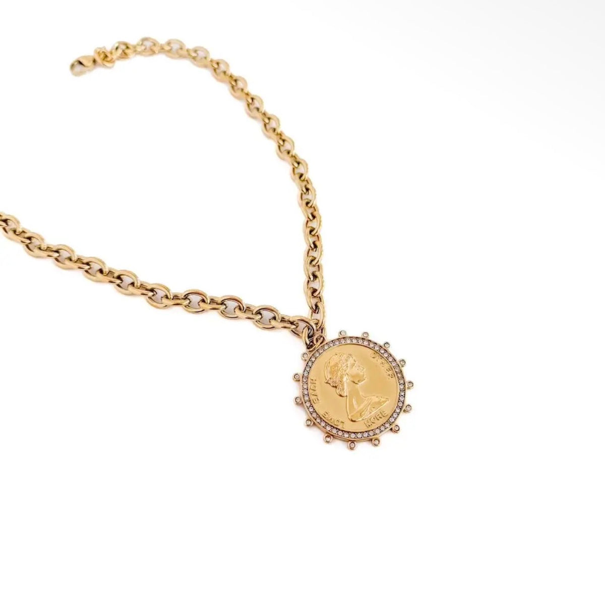 Love Each Other Bangle Necklace