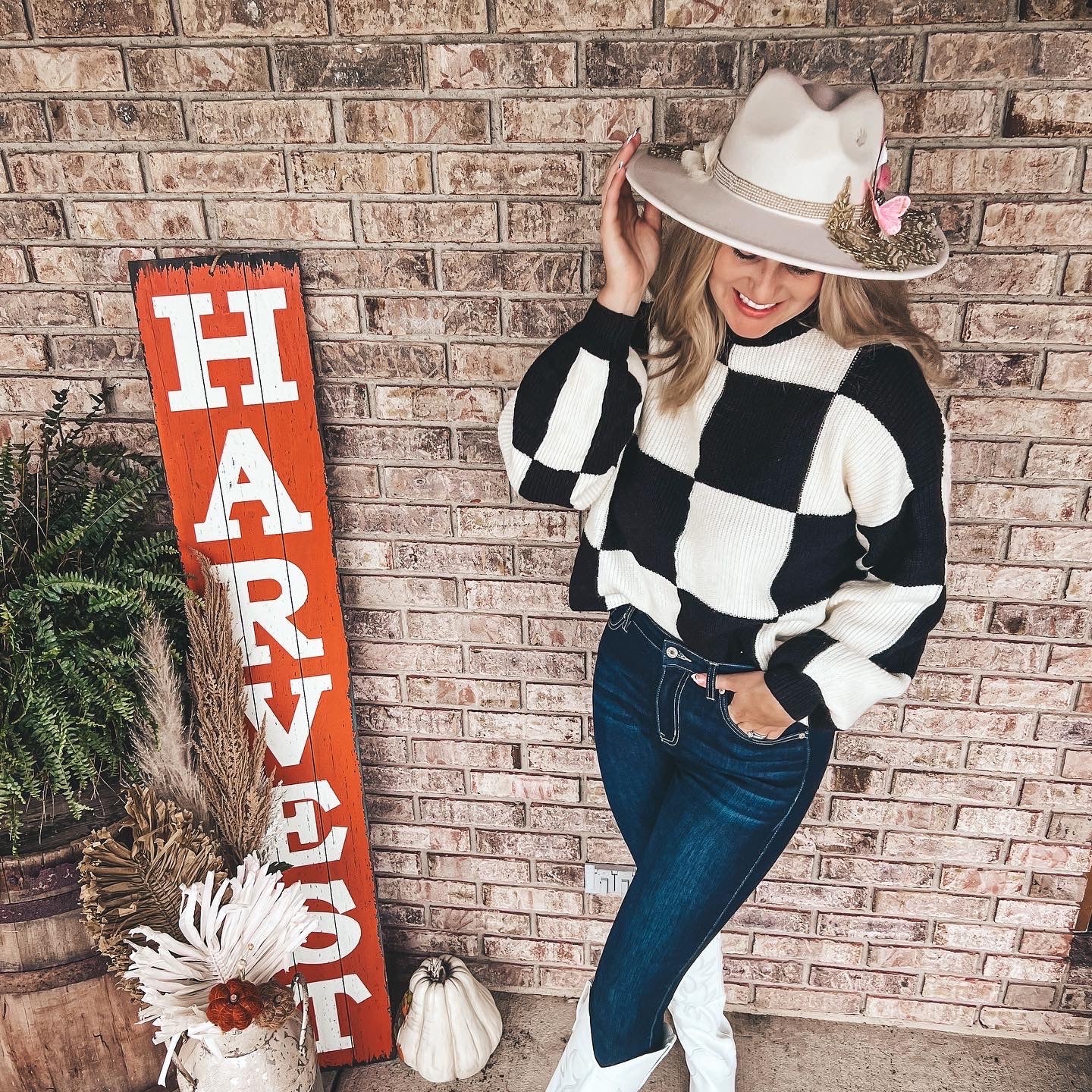 The BB Checker Board Sweater