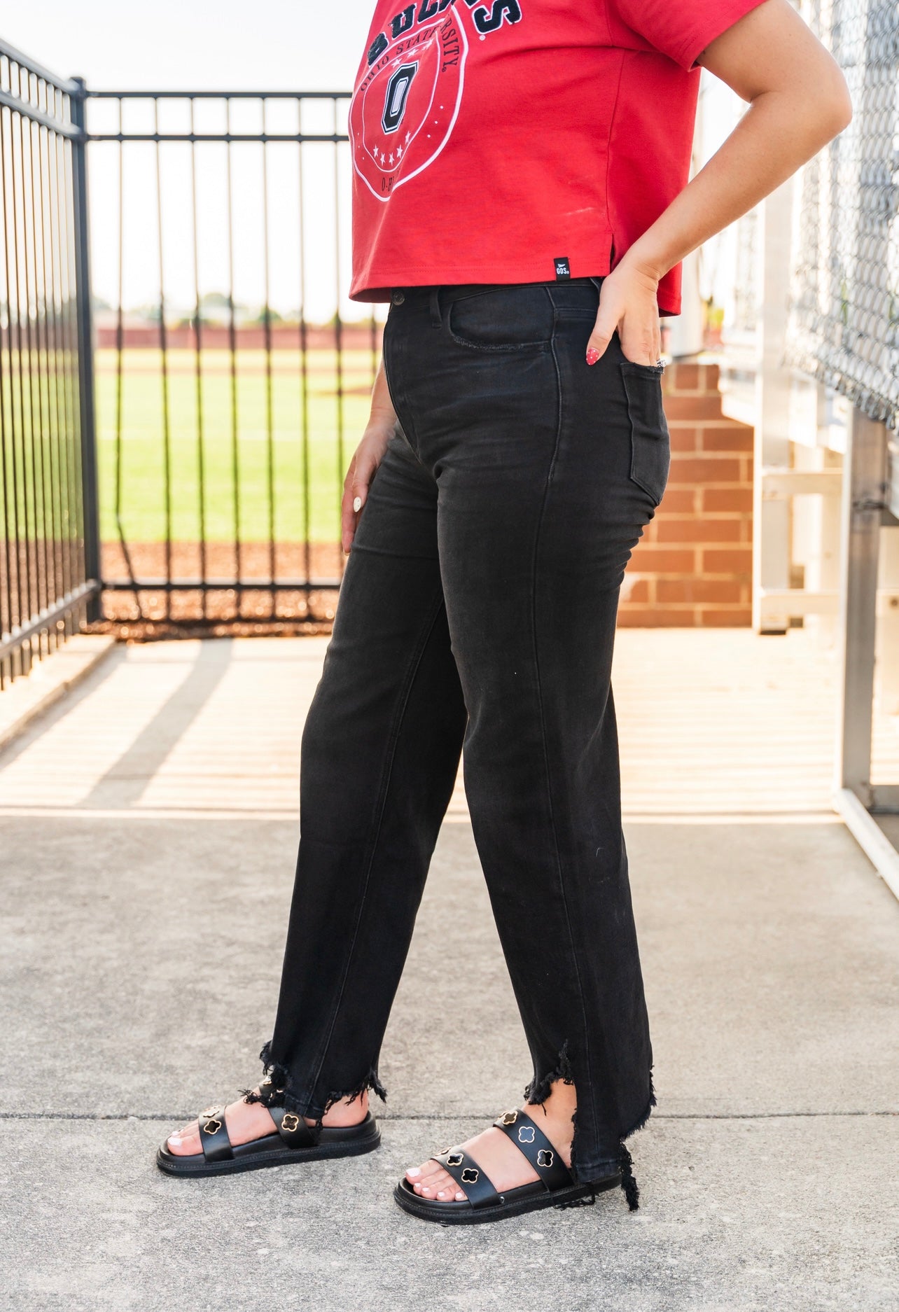 Black Distressed Jeans
