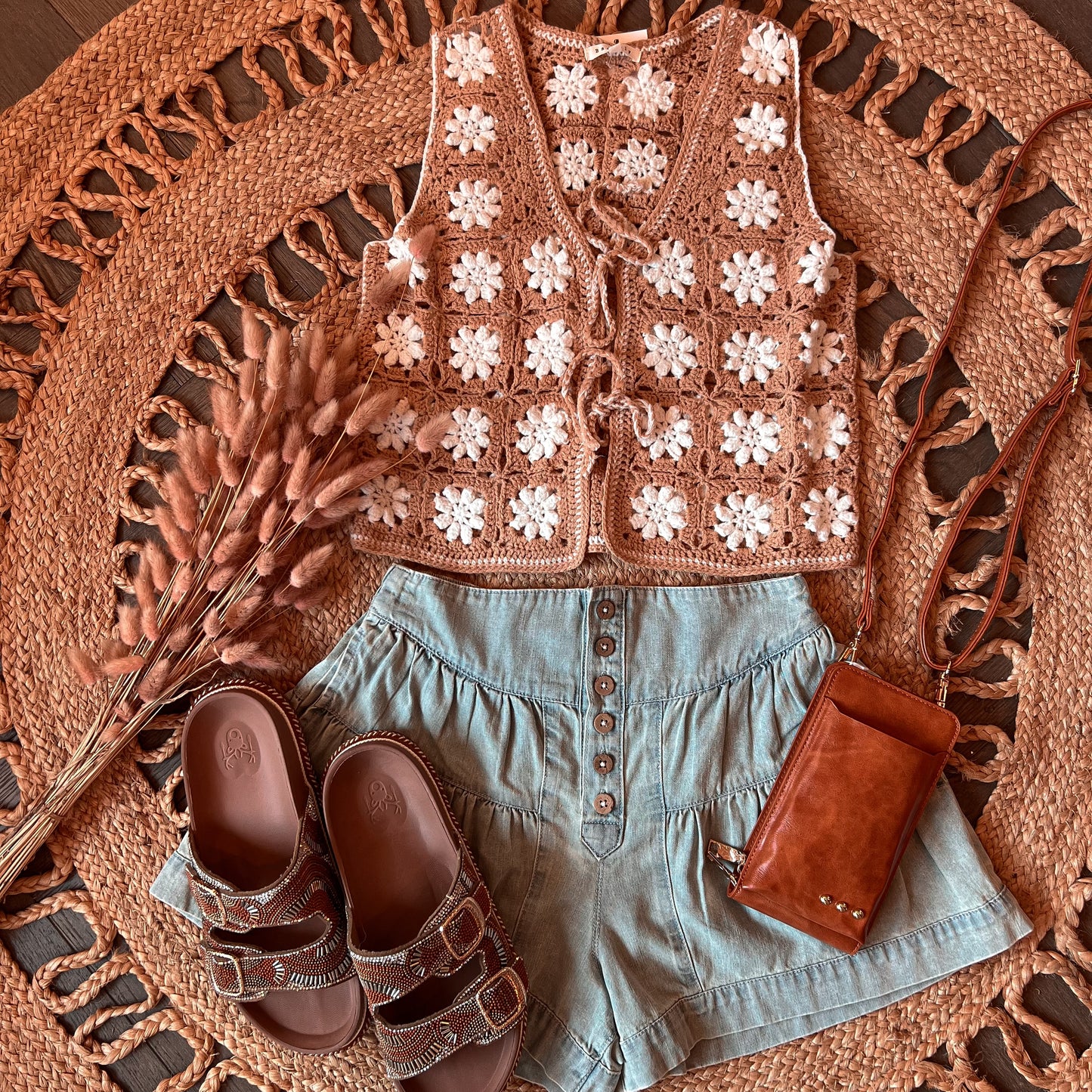 Crochet Knit Vest