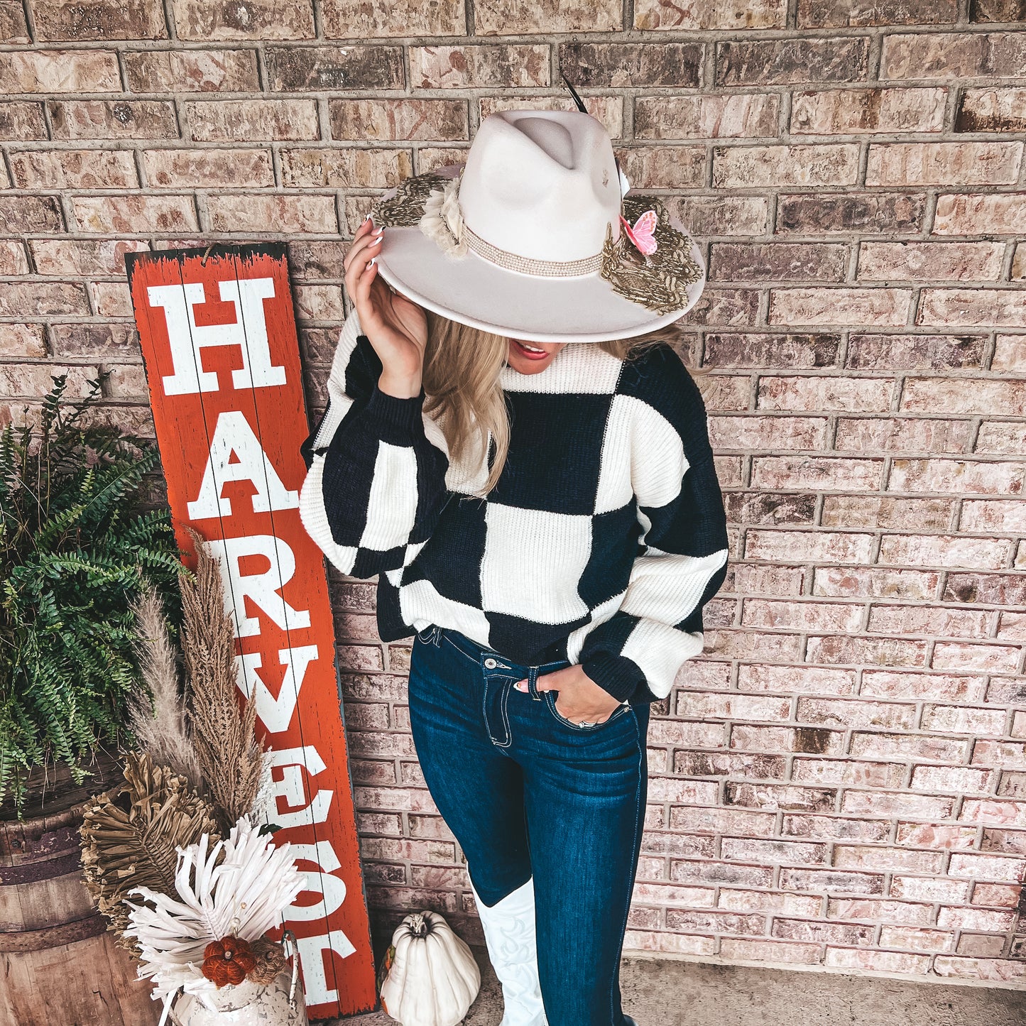 The BB Checker Board Sweater