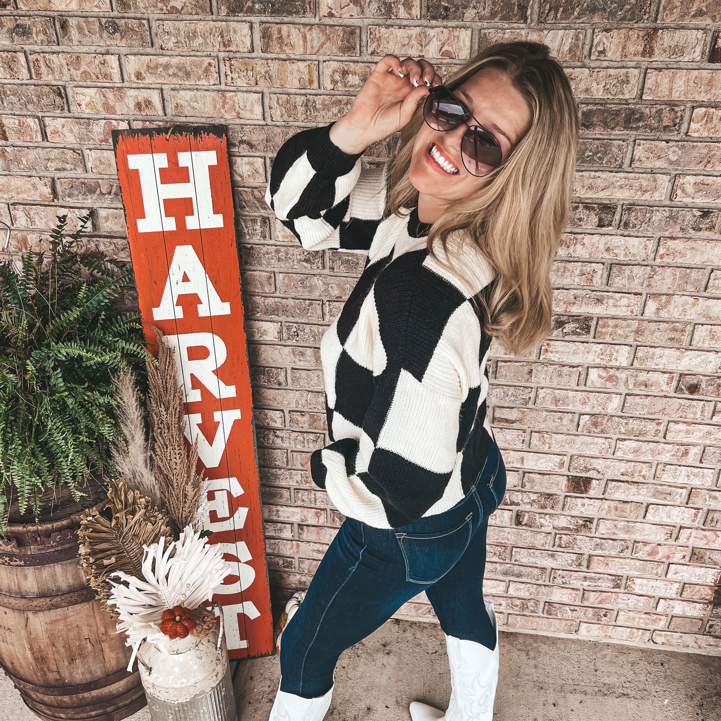 The BB Checker Board Sweater