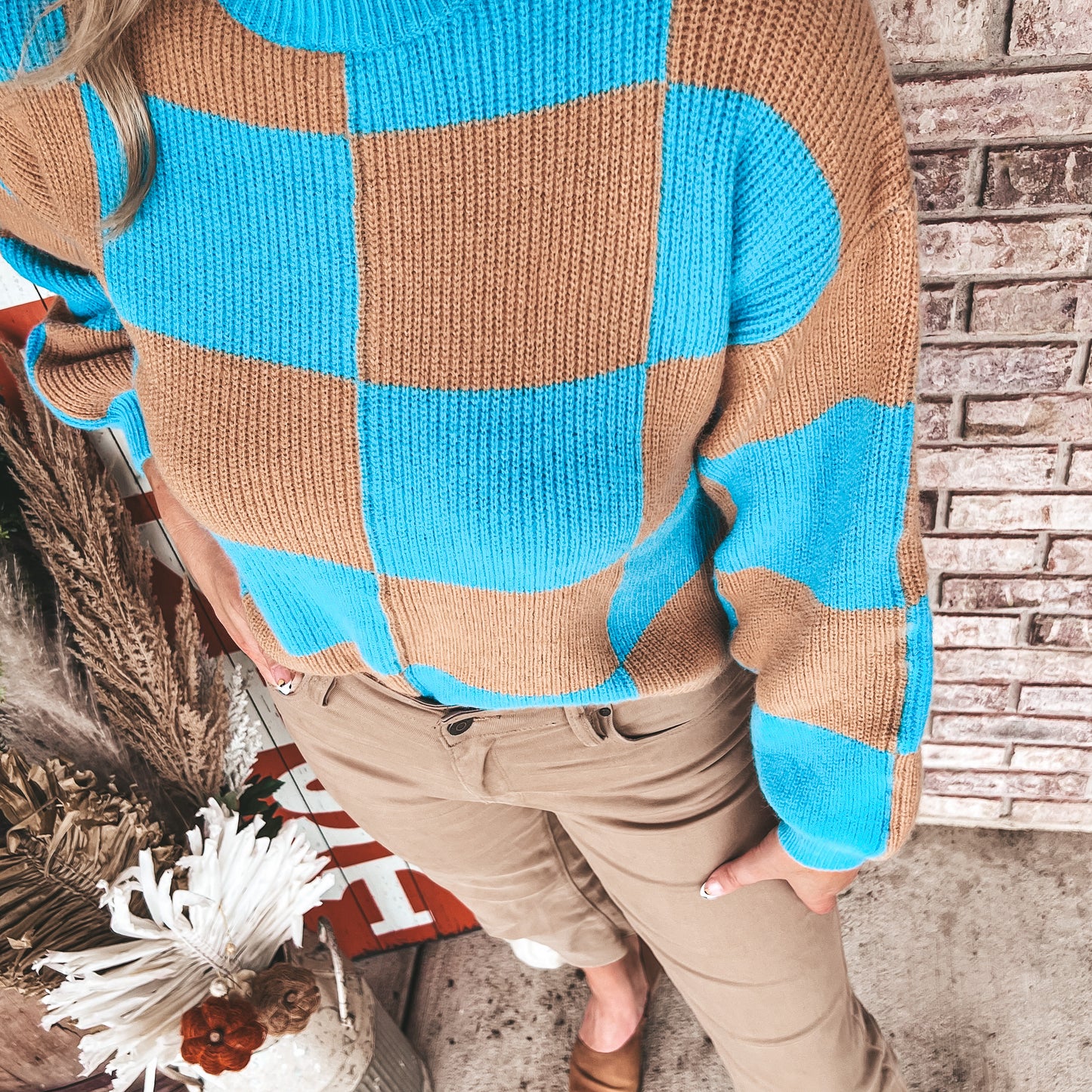 The TT Checkered Board Sweater