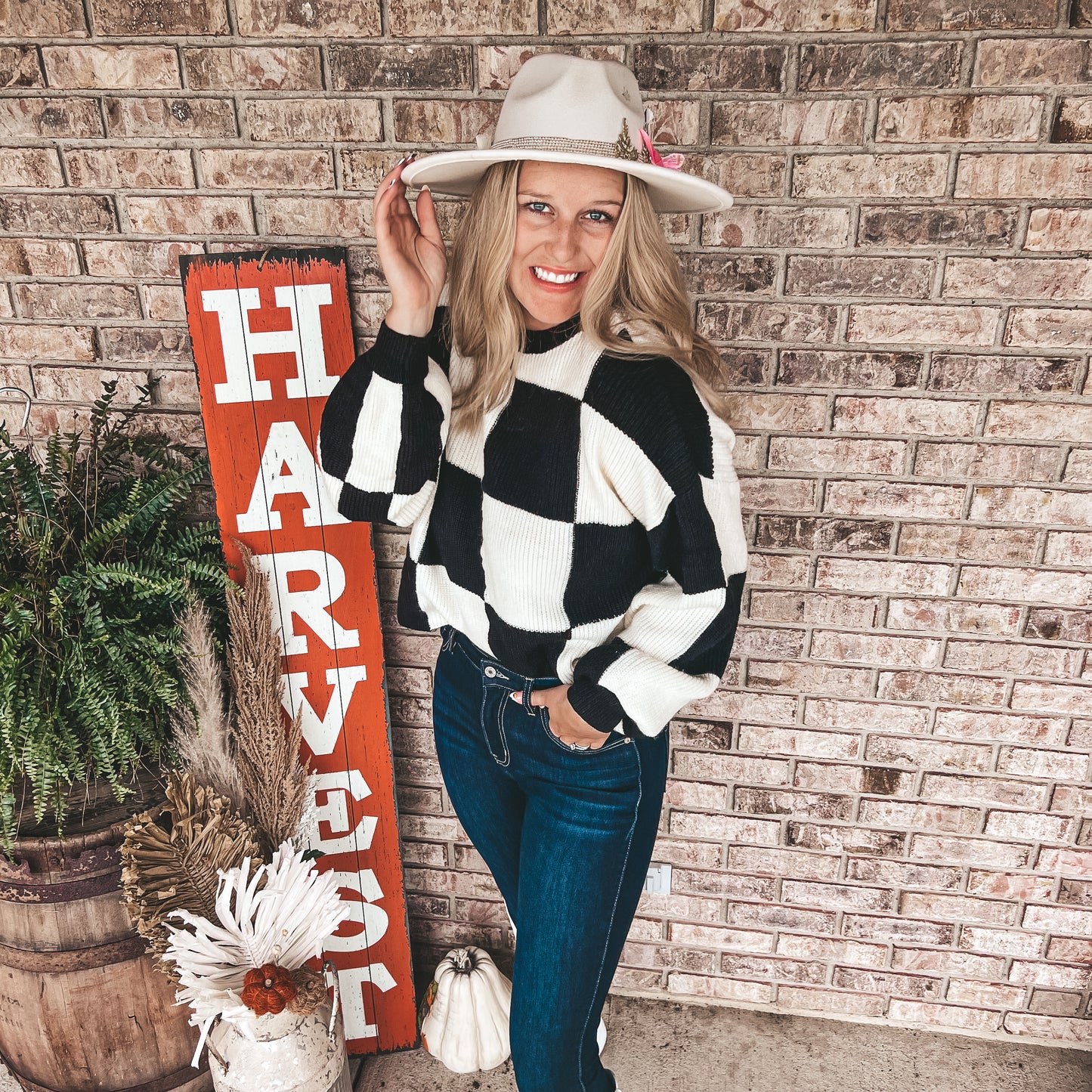 The BB Checker Board Sweater