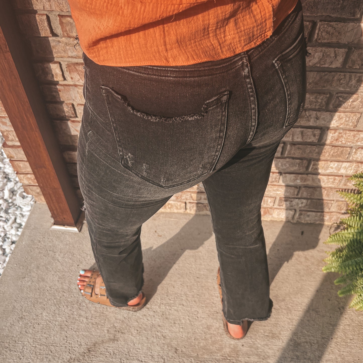 Black Vintage Straight Leg Jeans