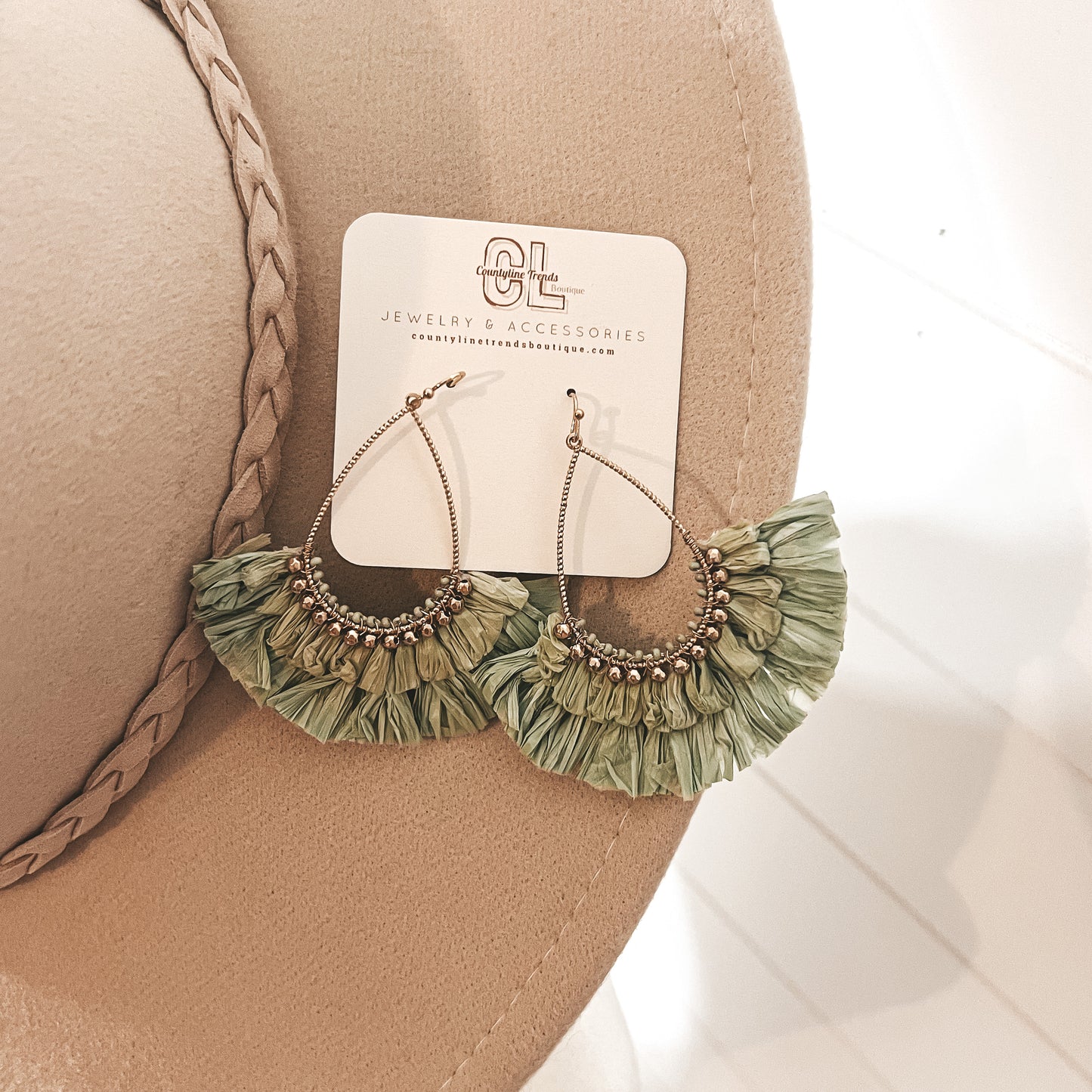 Sage Flutter Earrings