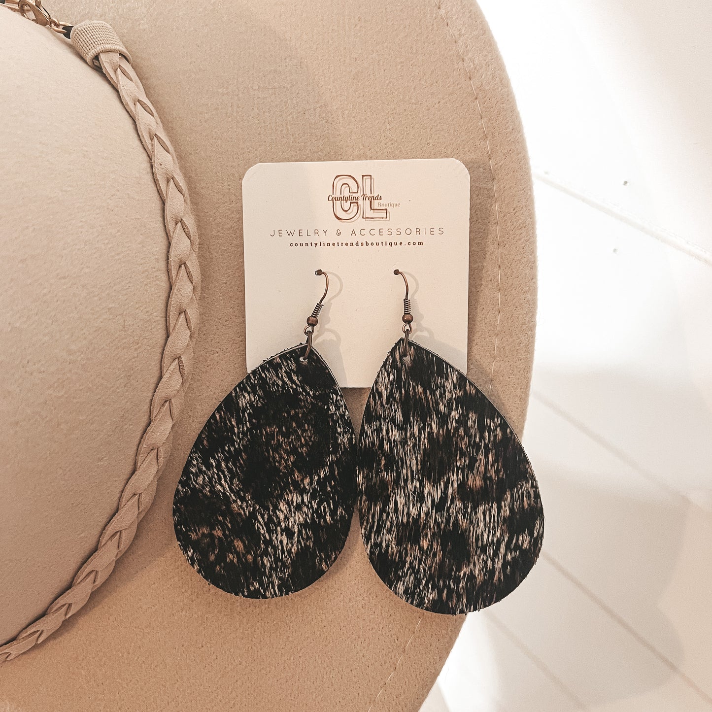 Cheetah print Drop Earrings