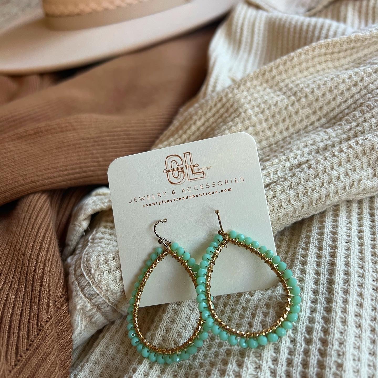 Boho Mint Earrings