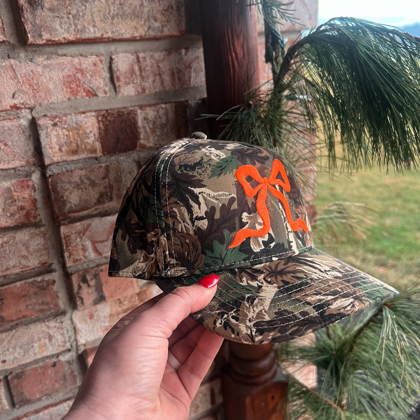 Camo Bow Trucker Hat