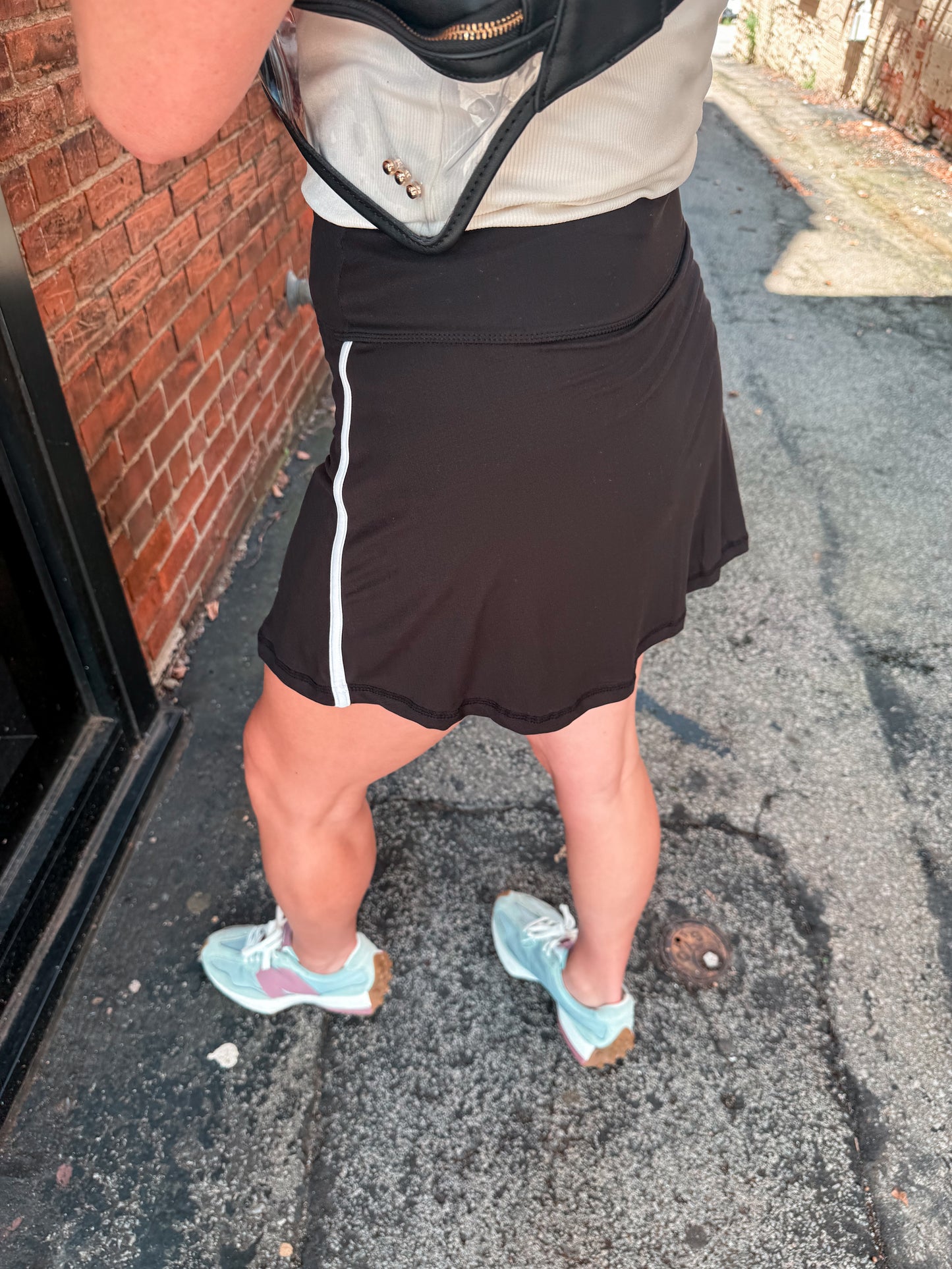 Stripe Skort