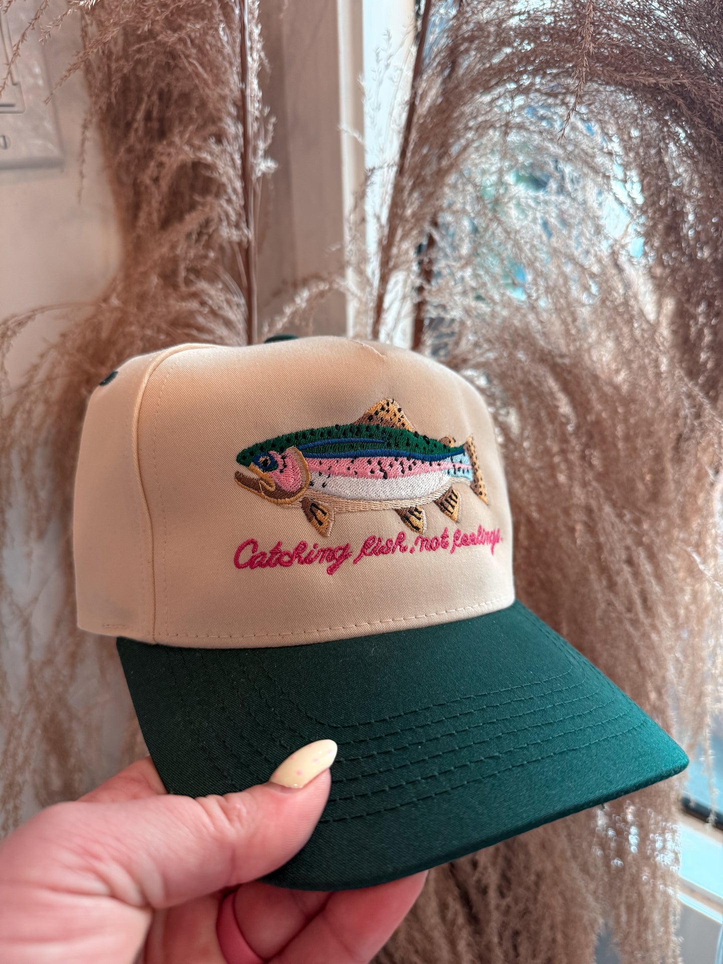 Catch Fish Not Feelings Trucker Hat
