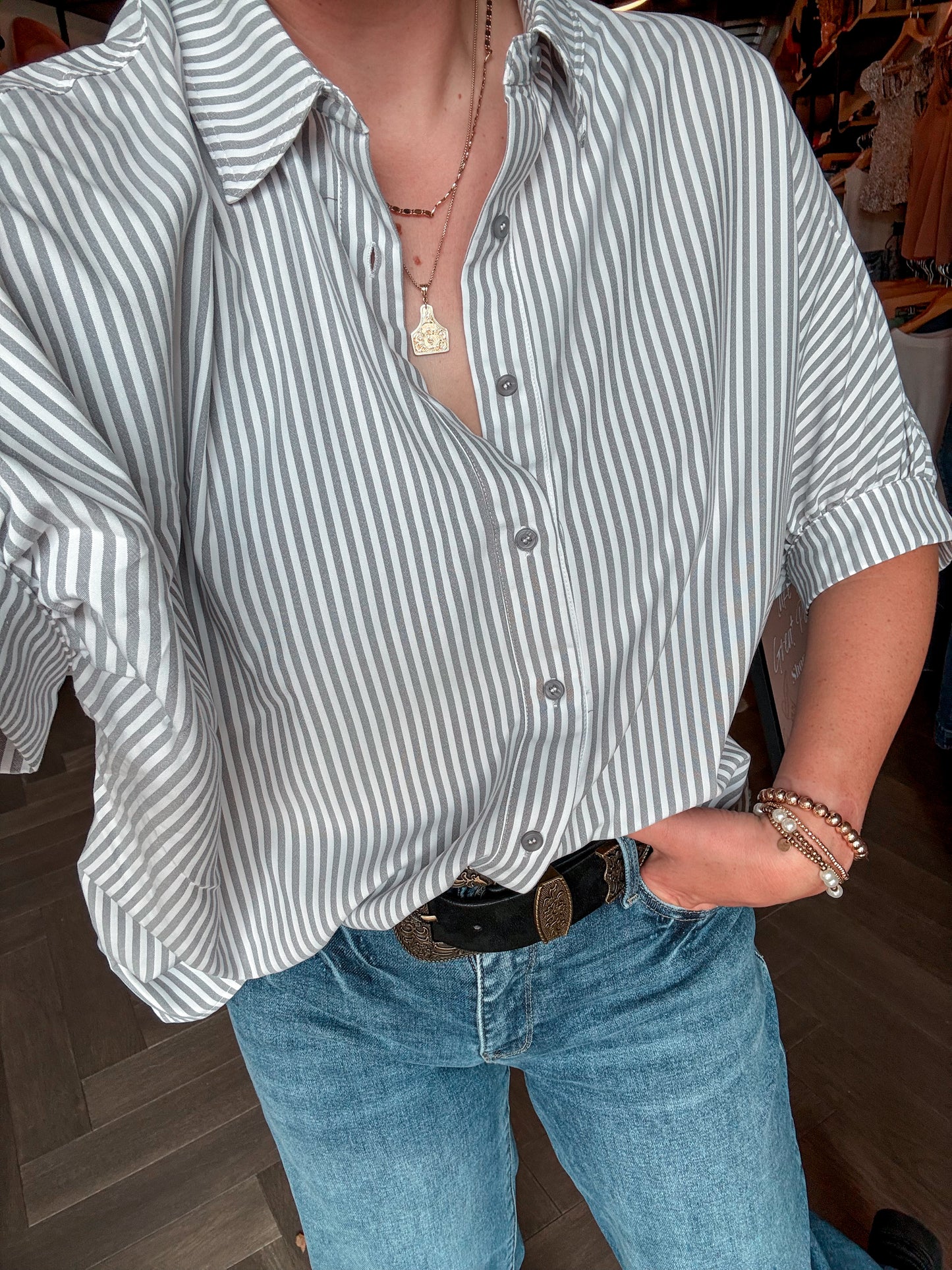 Stevie Stripe Blouse