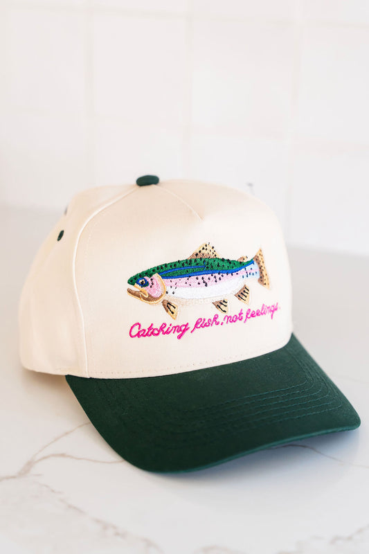Catch Fish Not Feelings Trucker Hat
