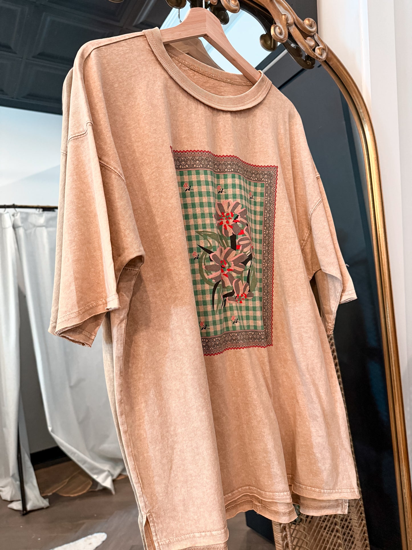 Flower Stamp Graphic Tee