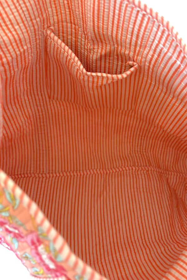 Spring Punch Floral Tote Bag