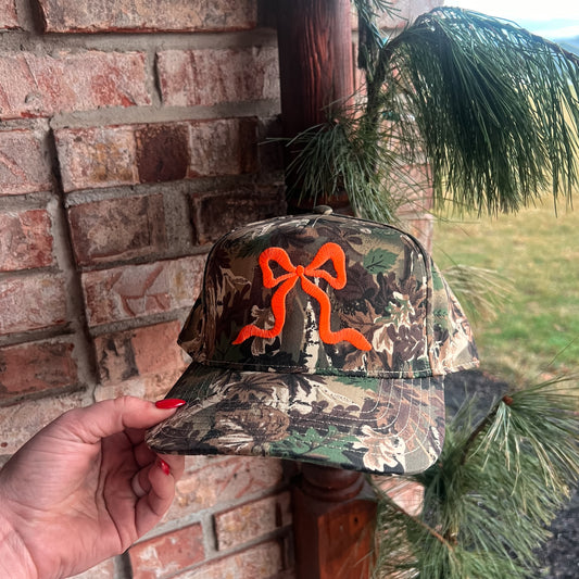 Camo Bow Trucker Hat