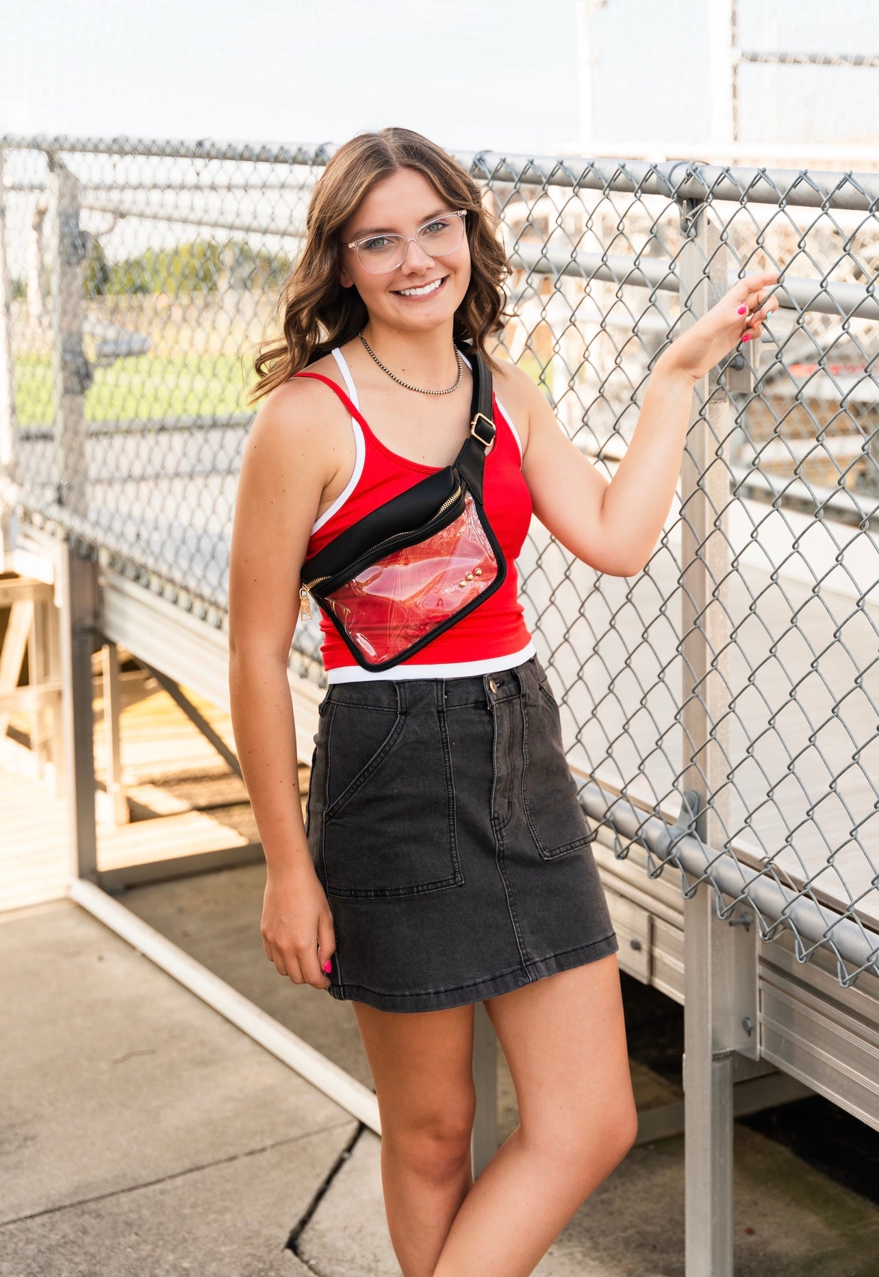 Black Cargo Skirt