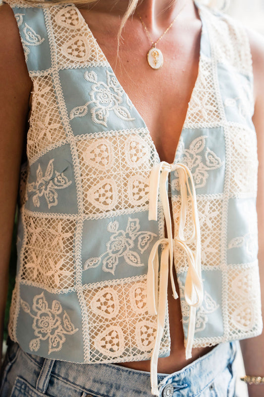 Crochet Costal Vest