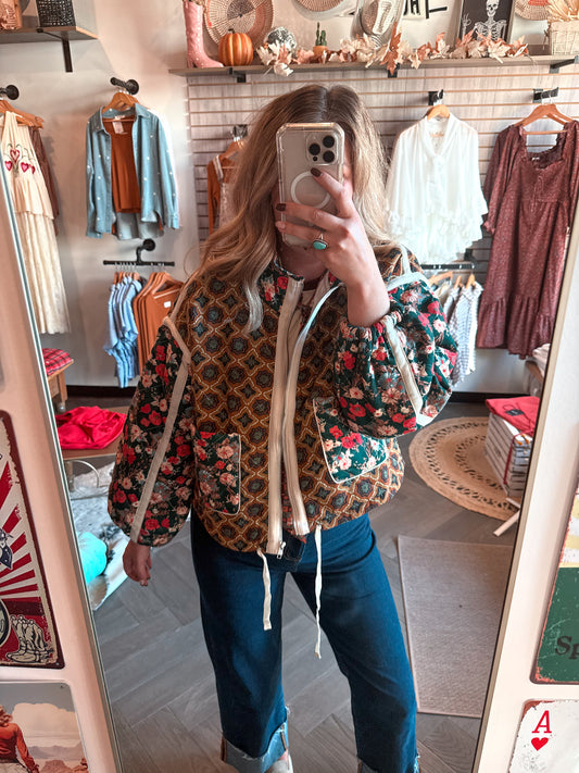 Seasons Patch Quilt Jacket