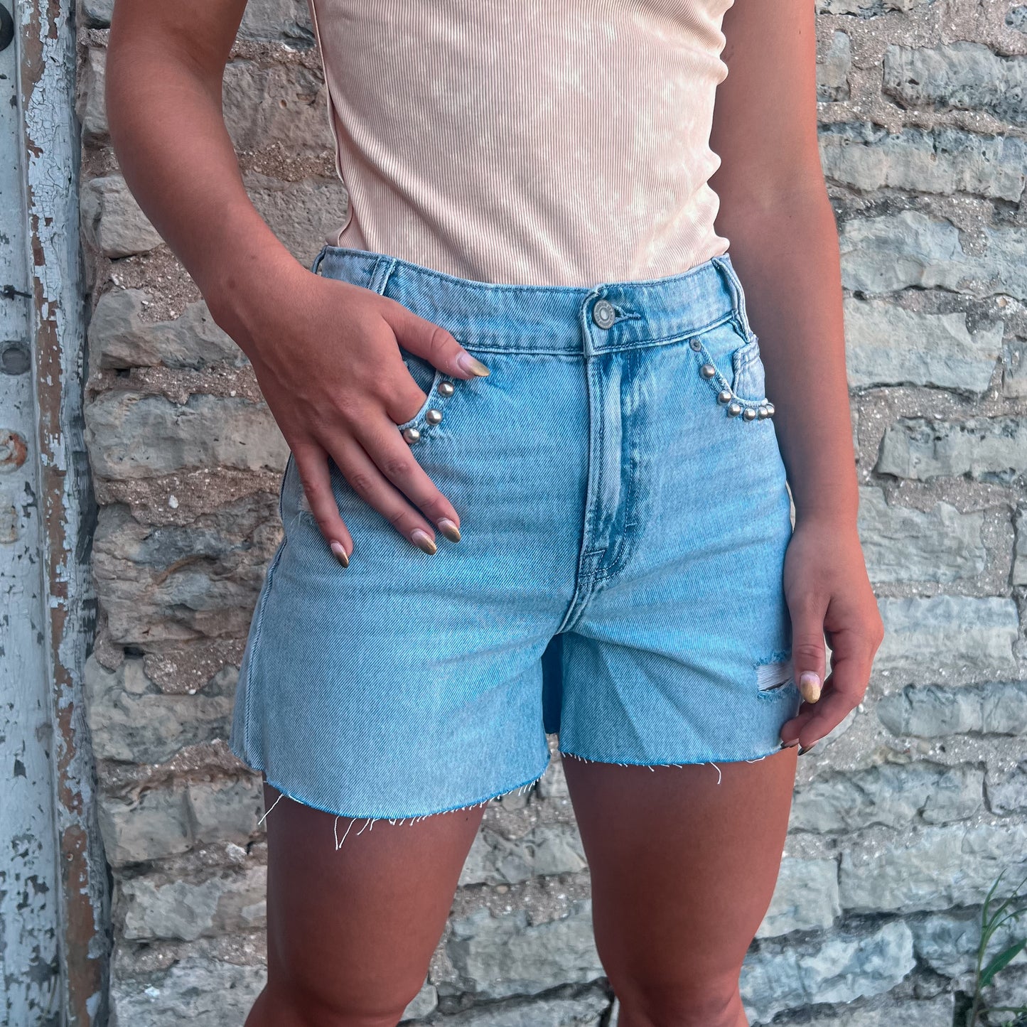 Studded Shorts