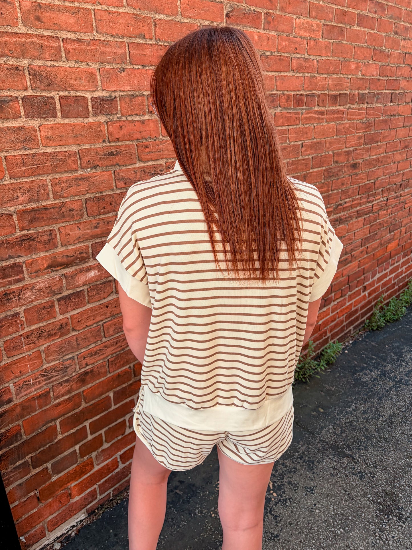 Mocha Stripe Set