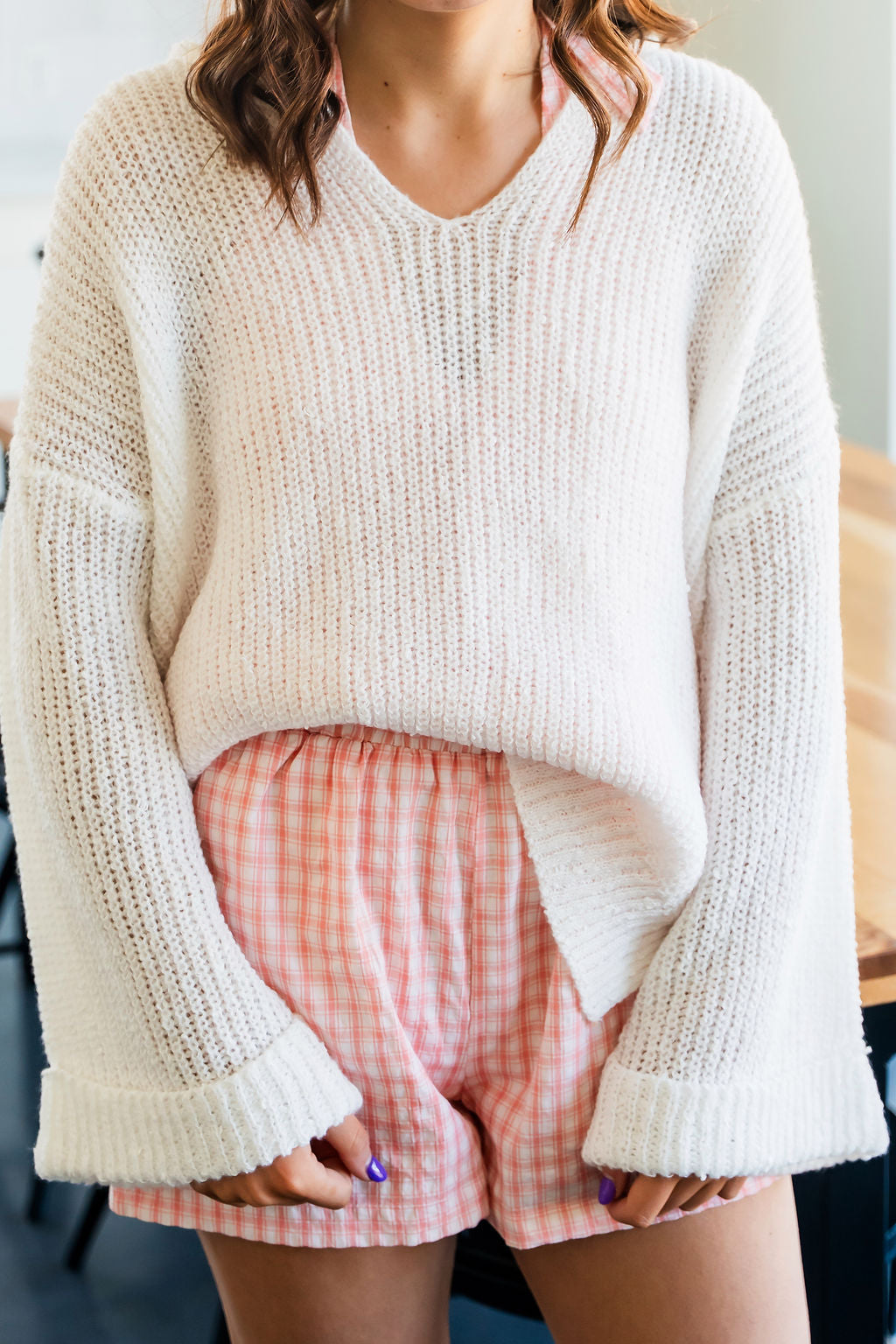 Ivory Loose Fit Sweater