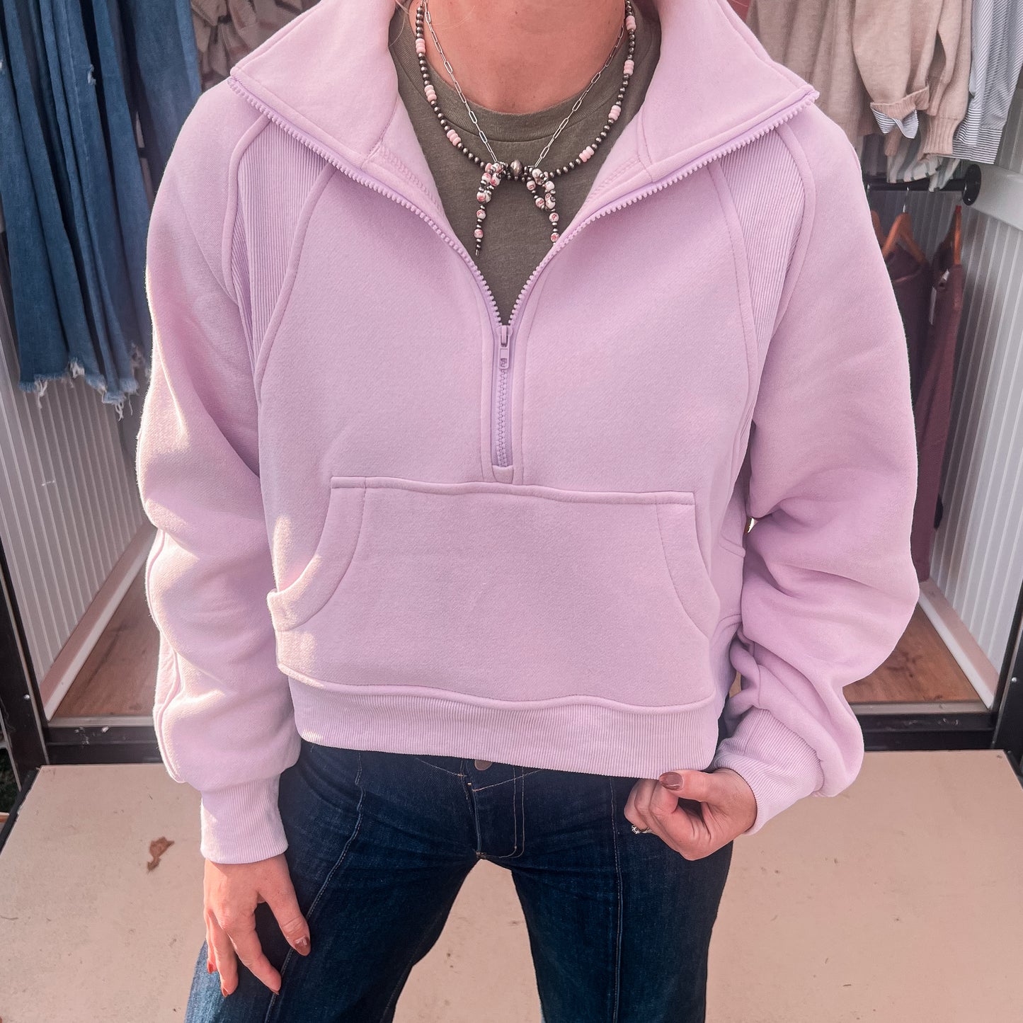 Lavender Haze Half Zip