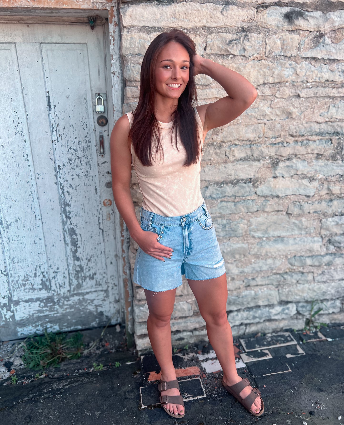 Studded Shorts