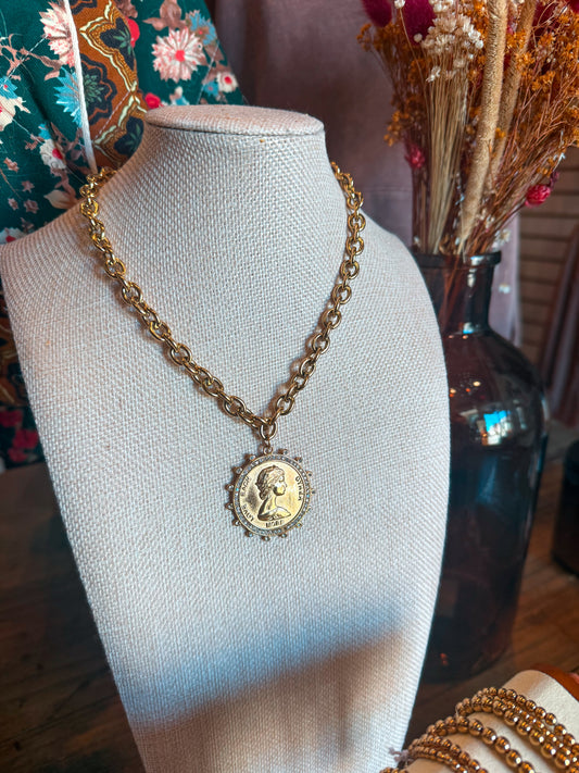 Love Each Other Bangle Necklace