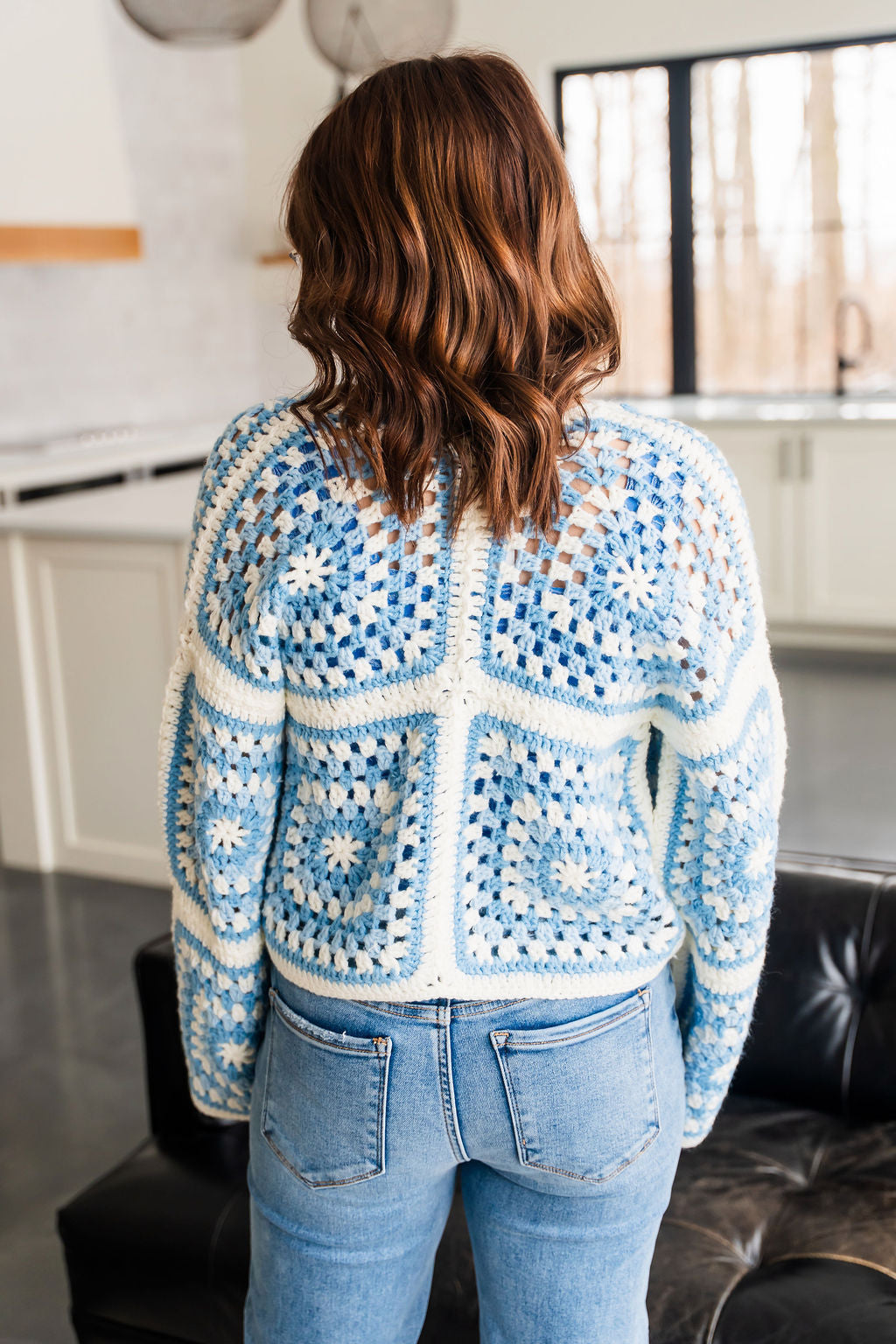 Endless Blue Crochet Cardigan