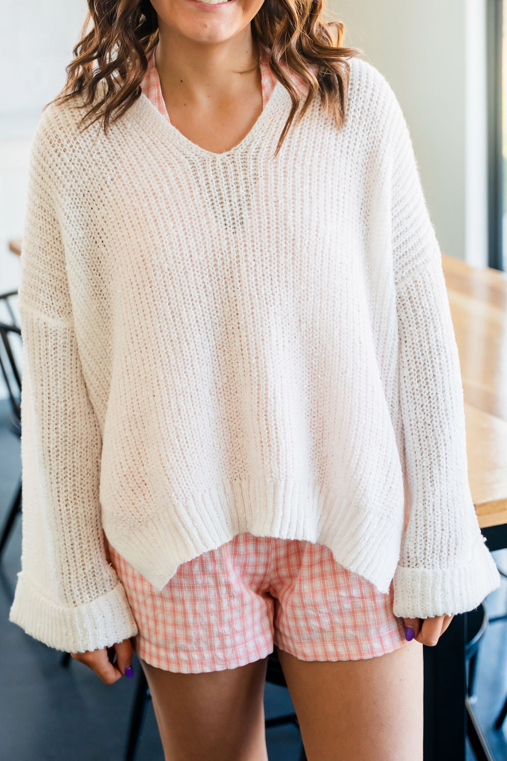 Ivory Loose Fit Sweater