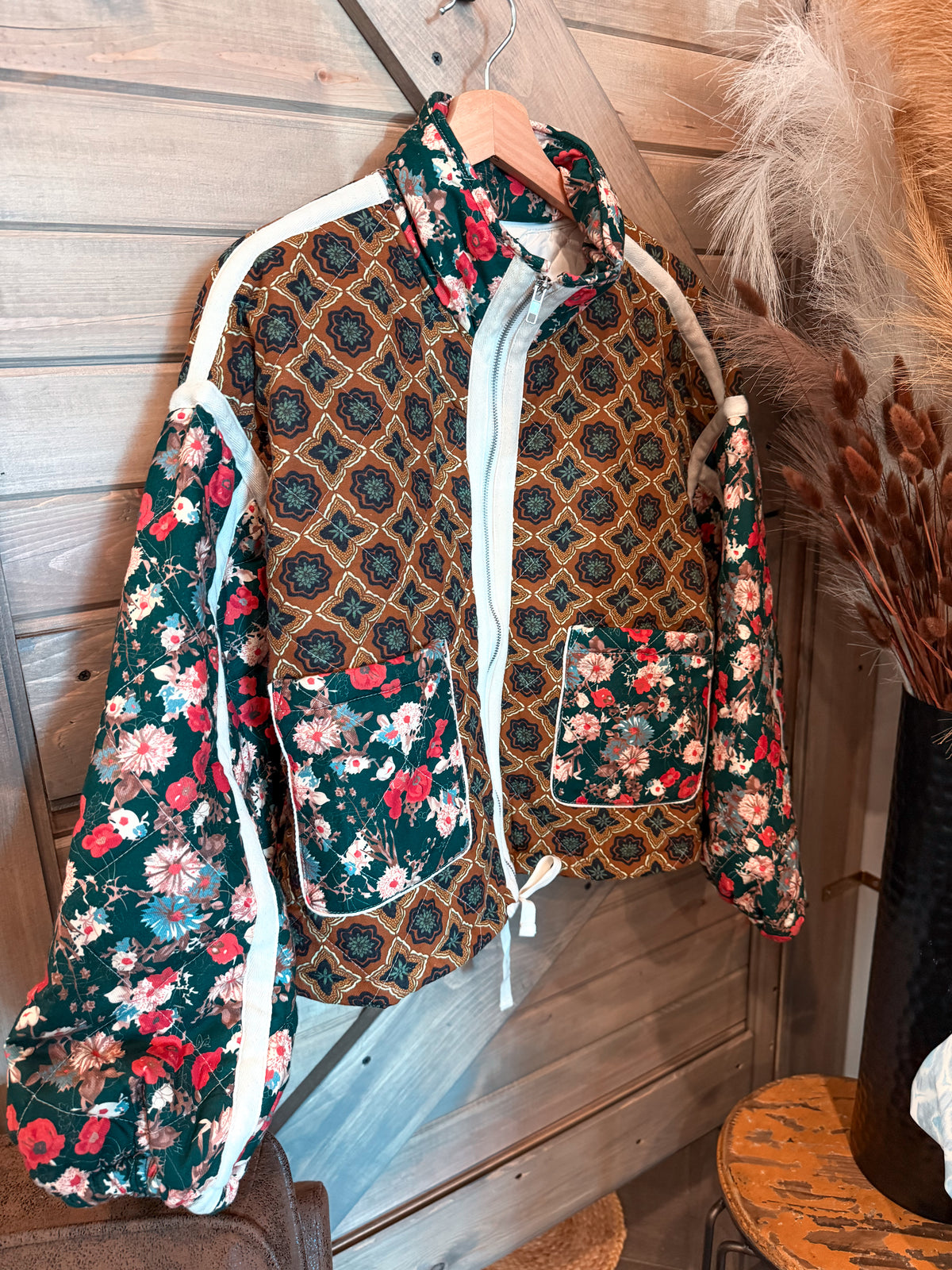 Seasons Patch Quilt Jacket