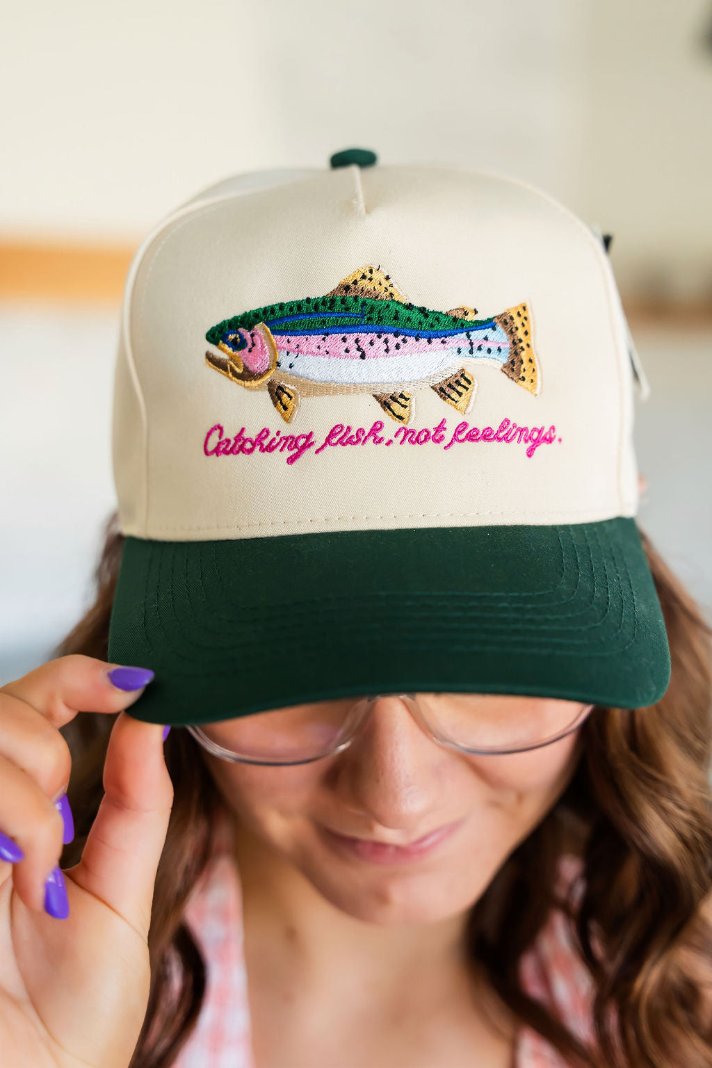 Catch Fish Not Feelings Trucker Hat