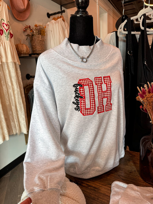 Buckeyes Embroidered Mockneck