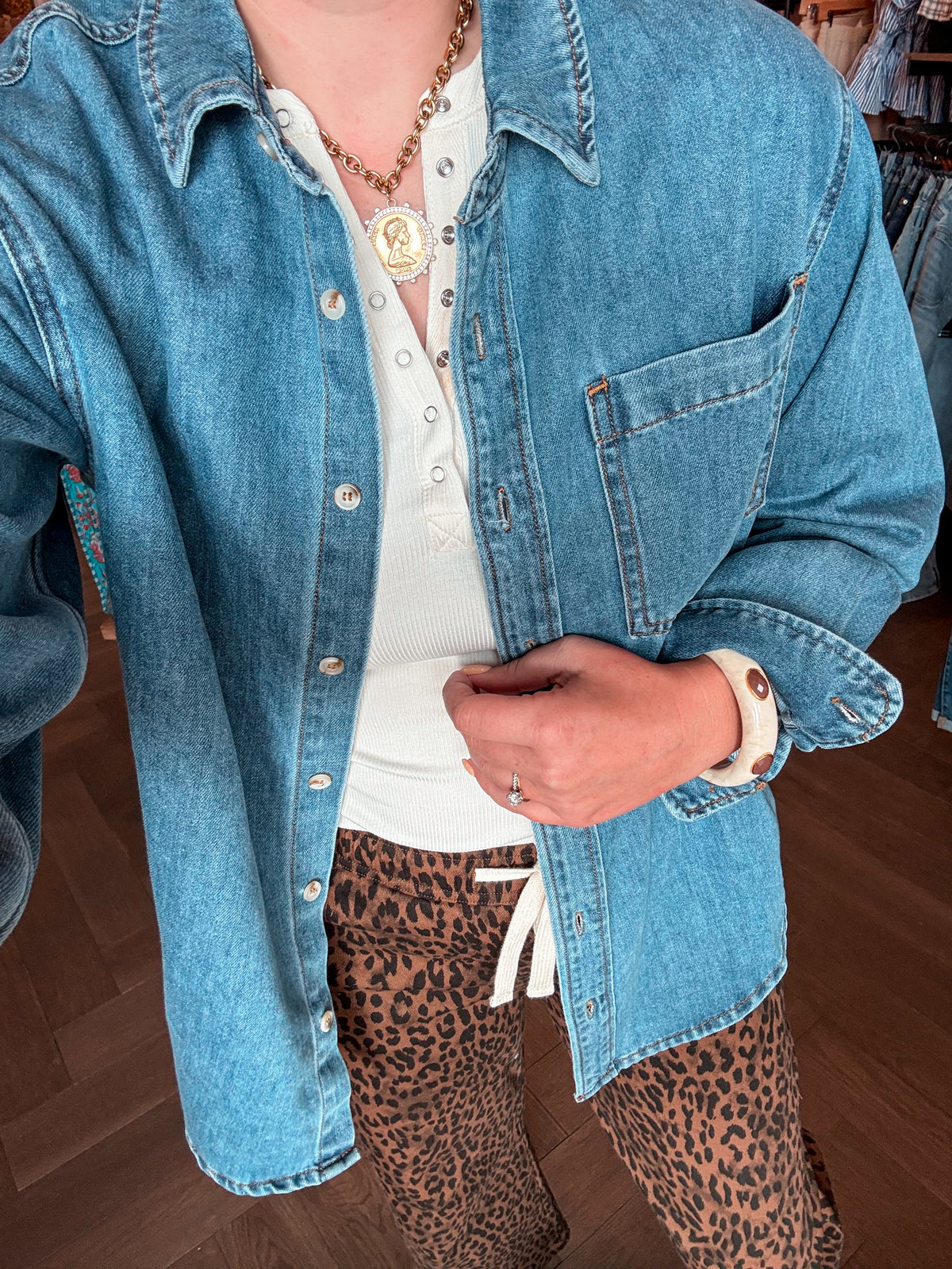 Denim Days Button Down