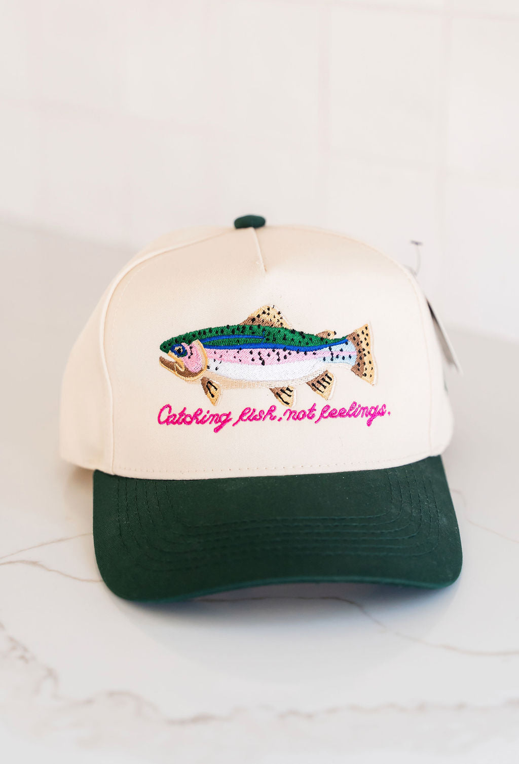 Catch Fish Not Feelings Trucker Hat
