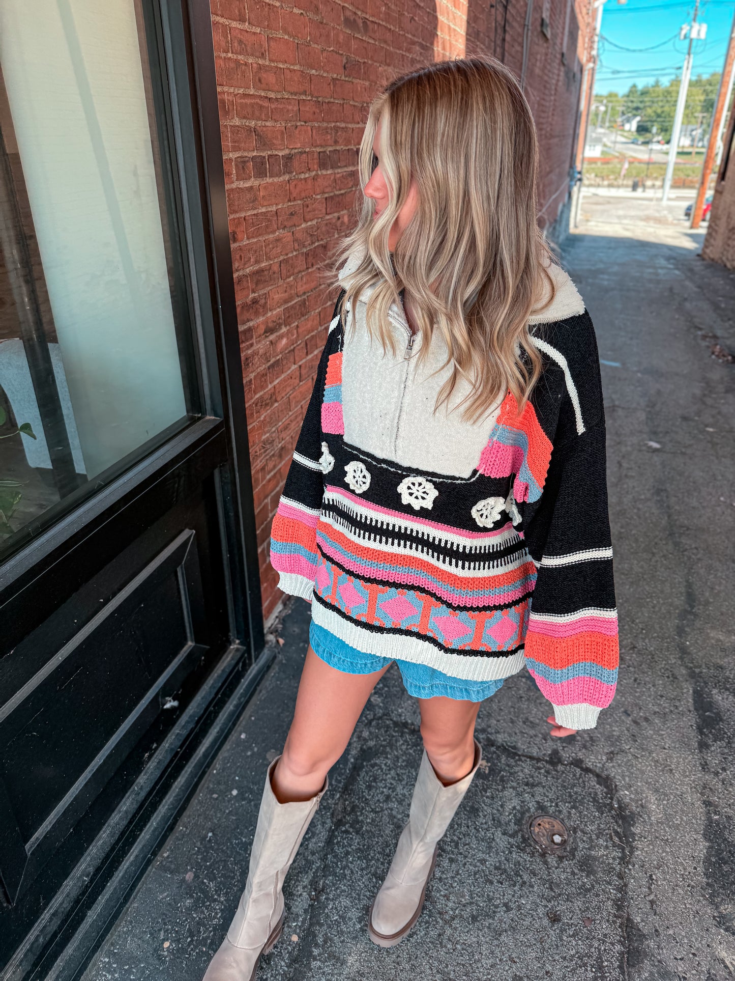 Color Block Pullover